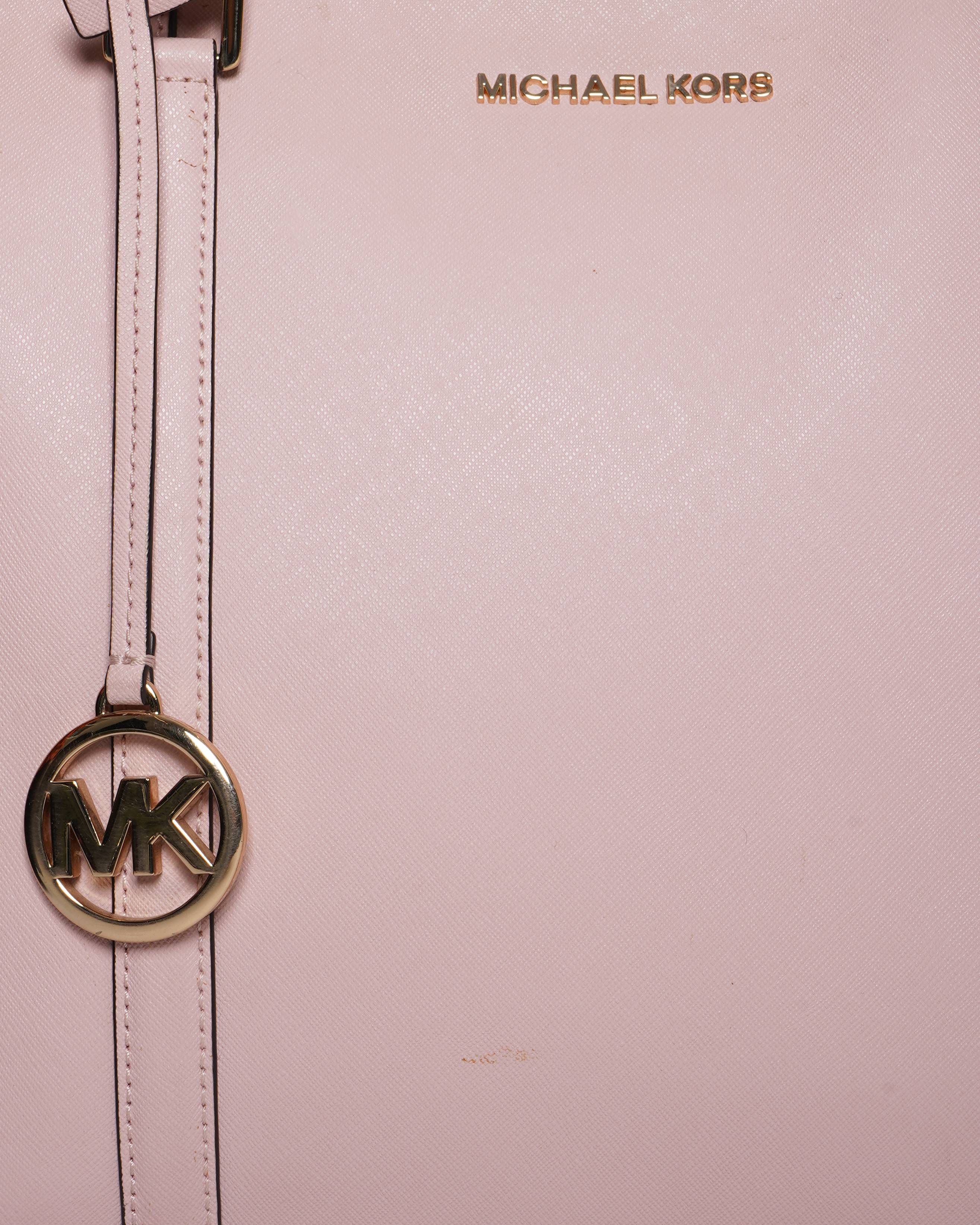 Michael Kors pink tote bag