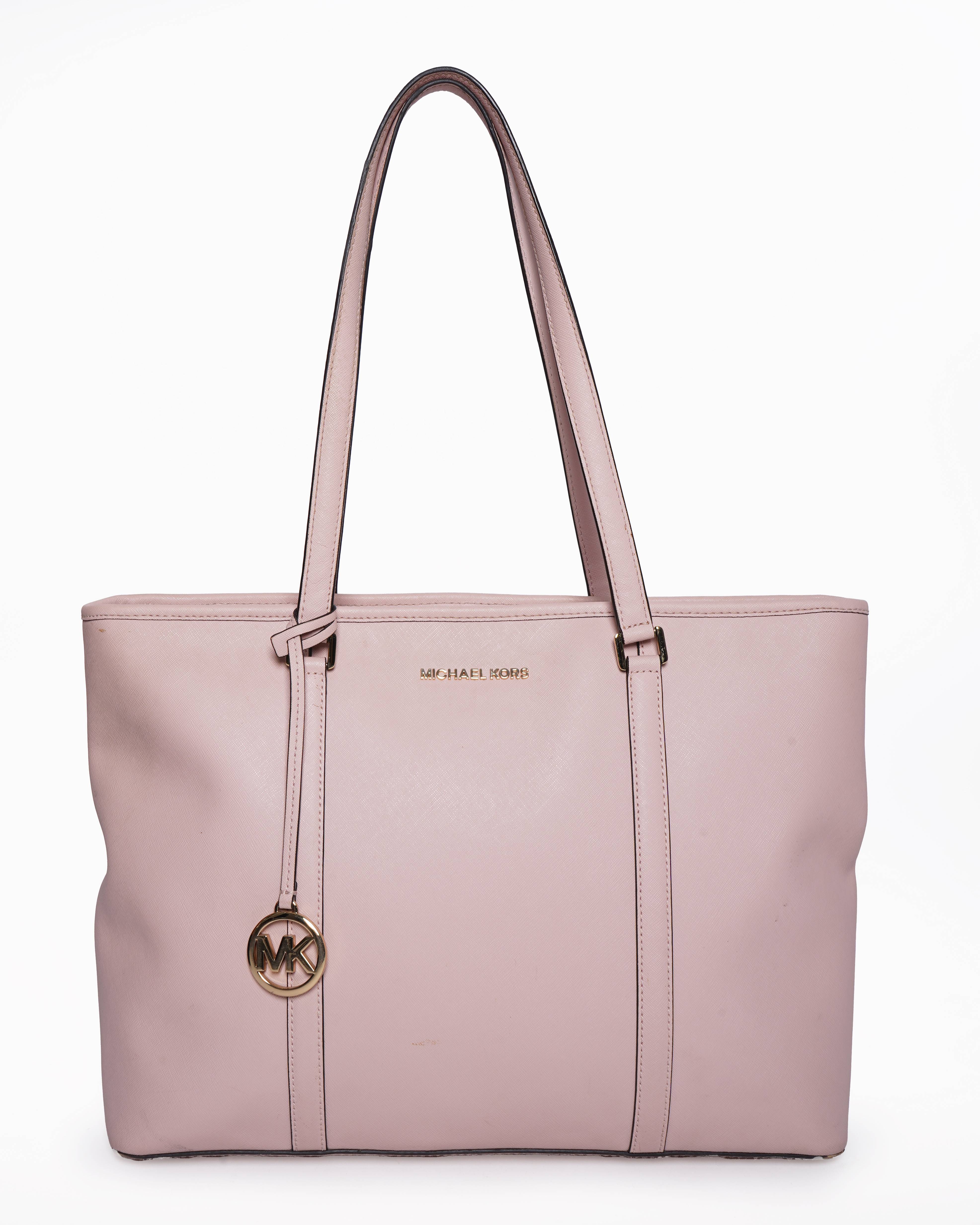 Michael Kors pink tote bag
