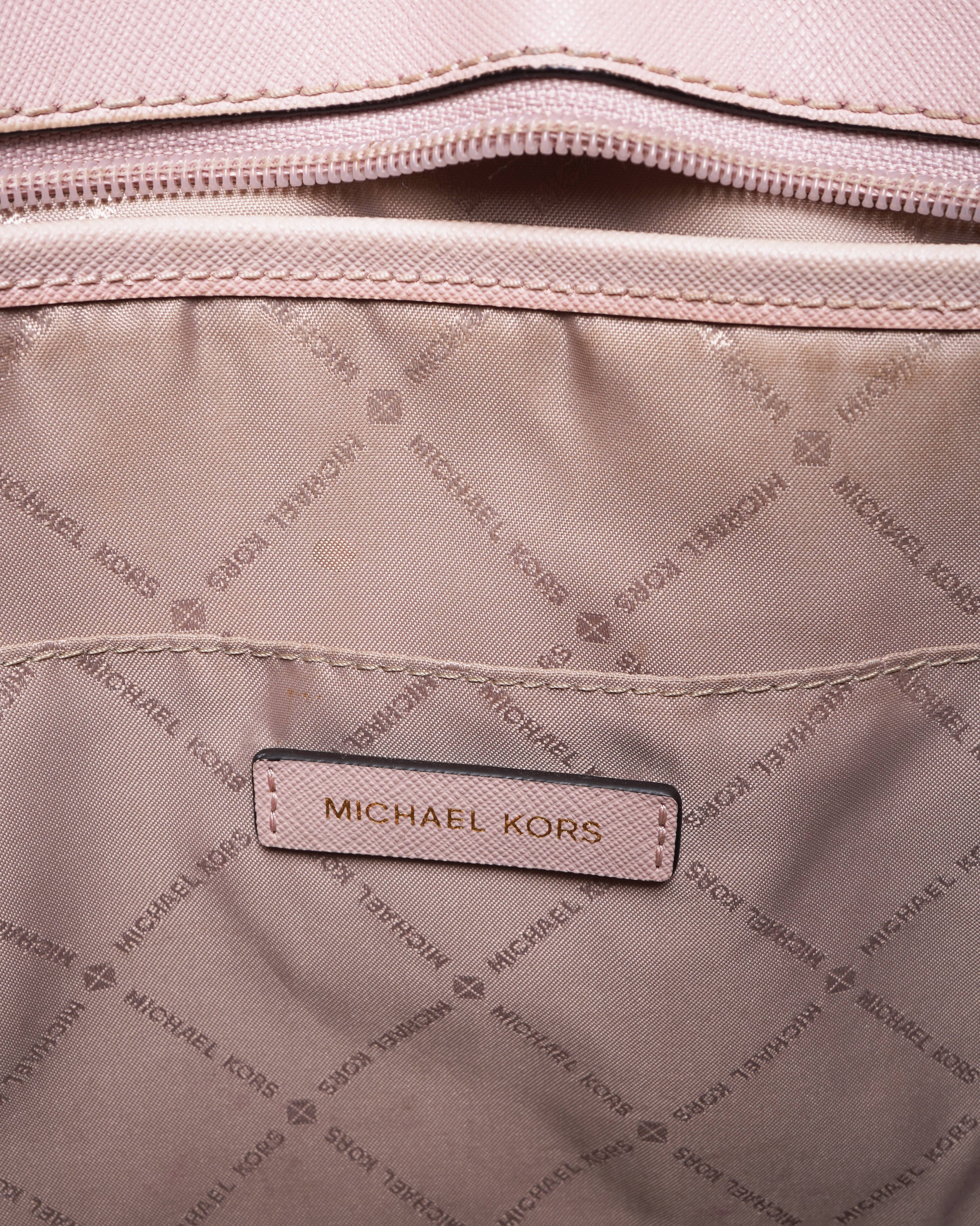 Michael Kors pink tote bag