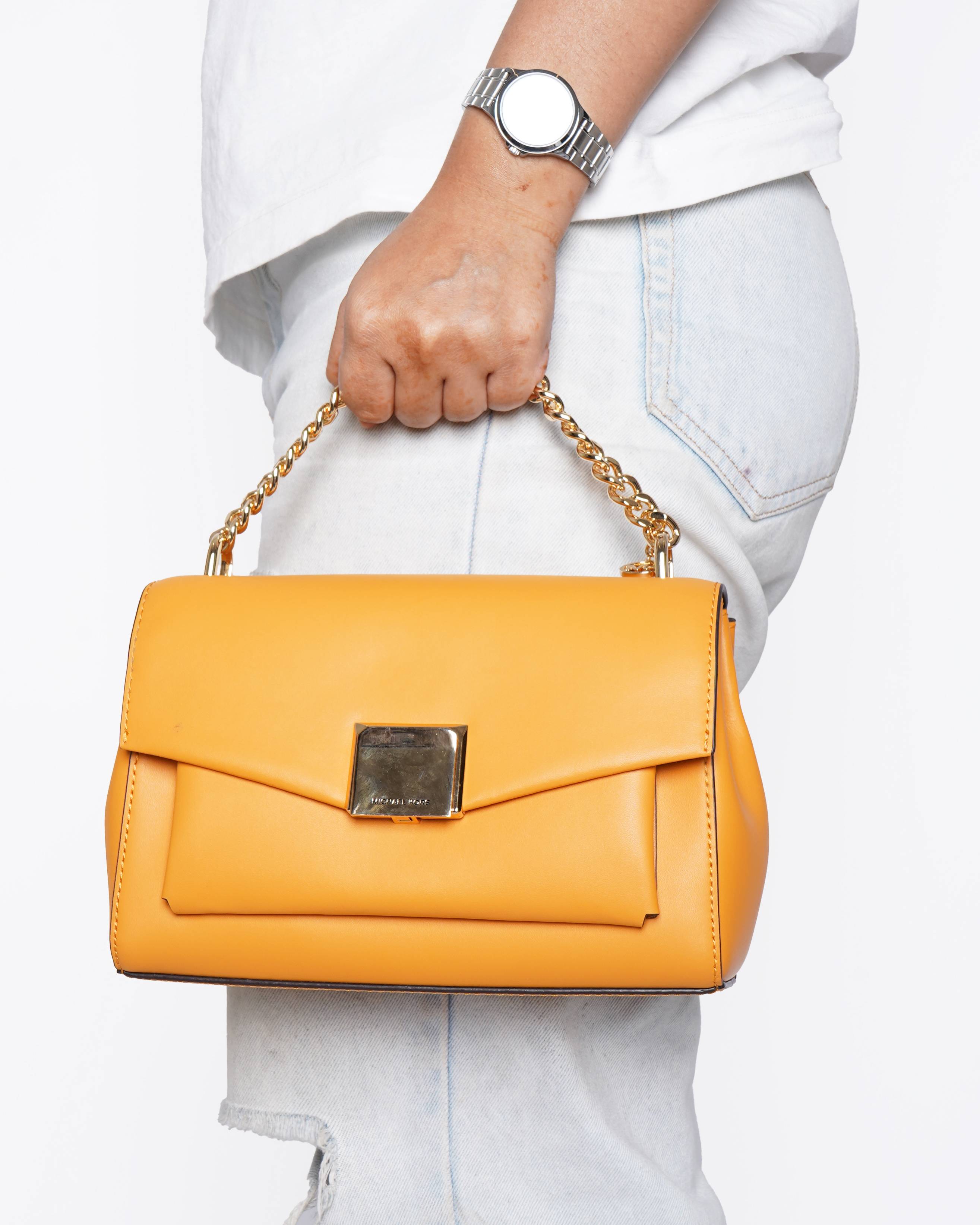 Michael kors 
Lita Signature Medium Leather Crossbody Bag