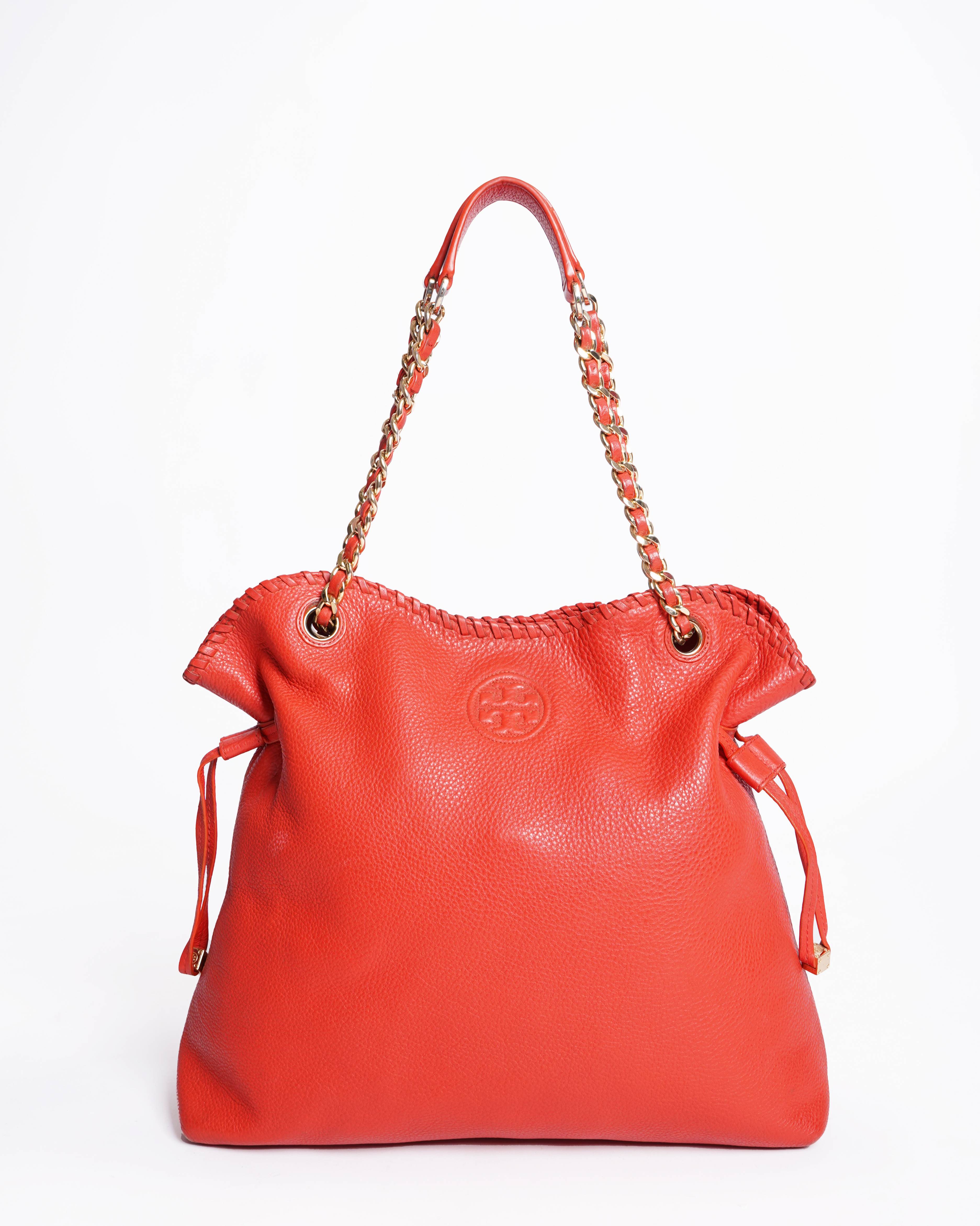 Tory Burch Marion Leather Slouchy Tote Bag