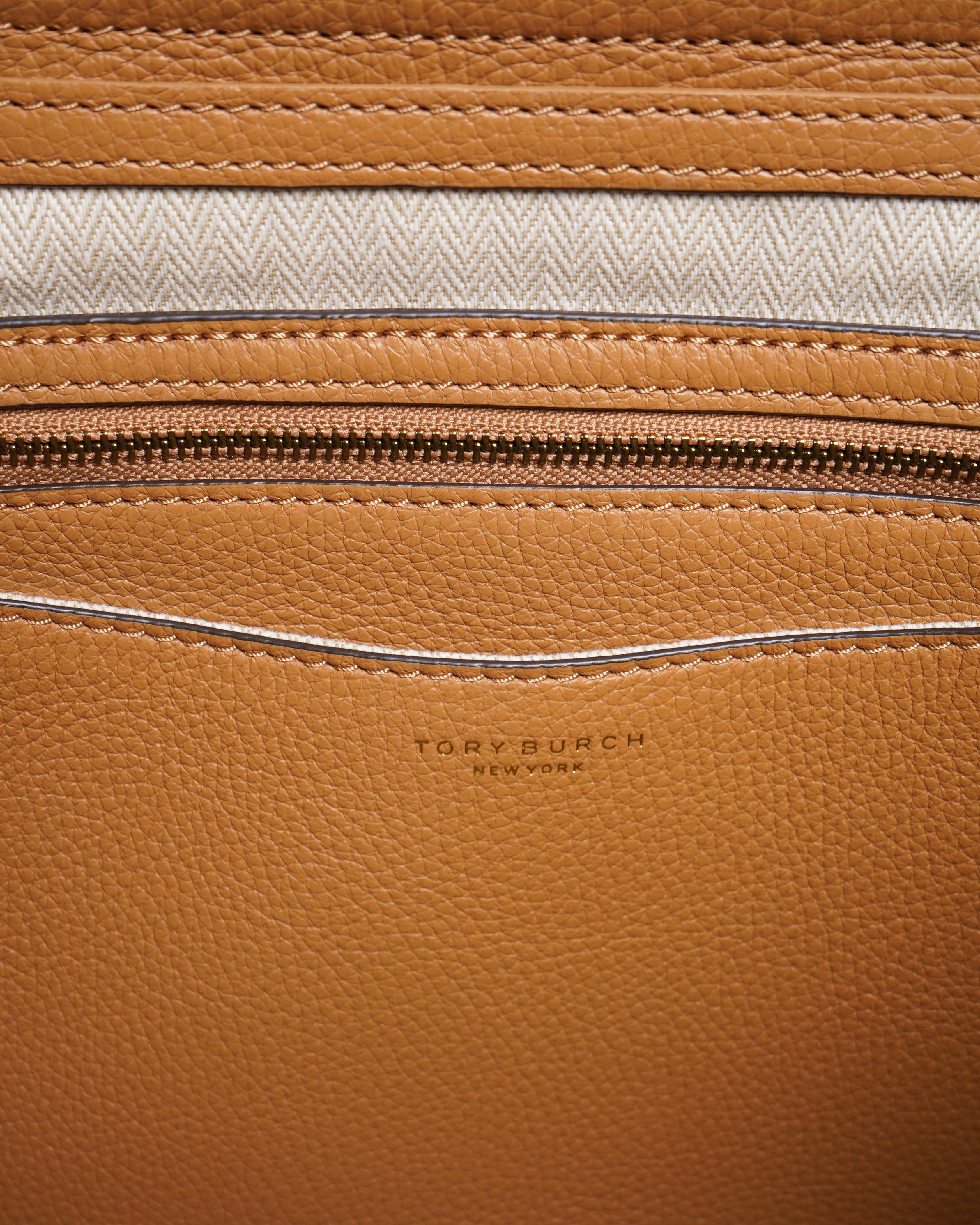 New Tory Burch Britten Pebbled Leather Tote