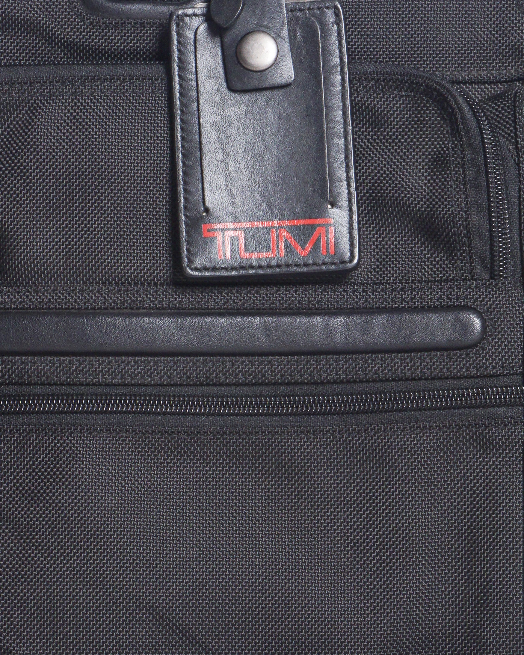 Tumi Alpha Black Ballistic Nylon Portfolio Laptop Briefcase