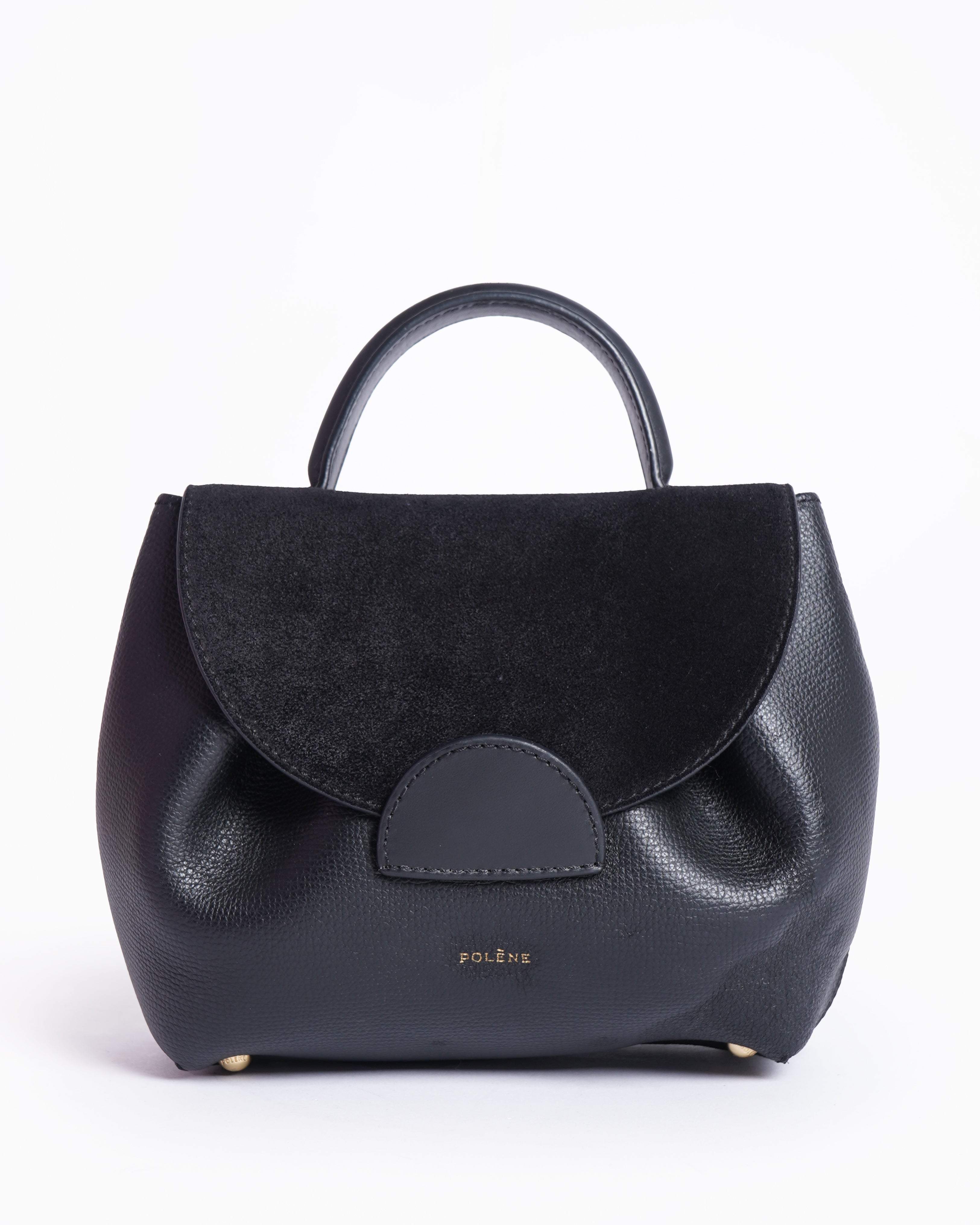 Polène Numero Un Edition Trio Black Top Handle bag
