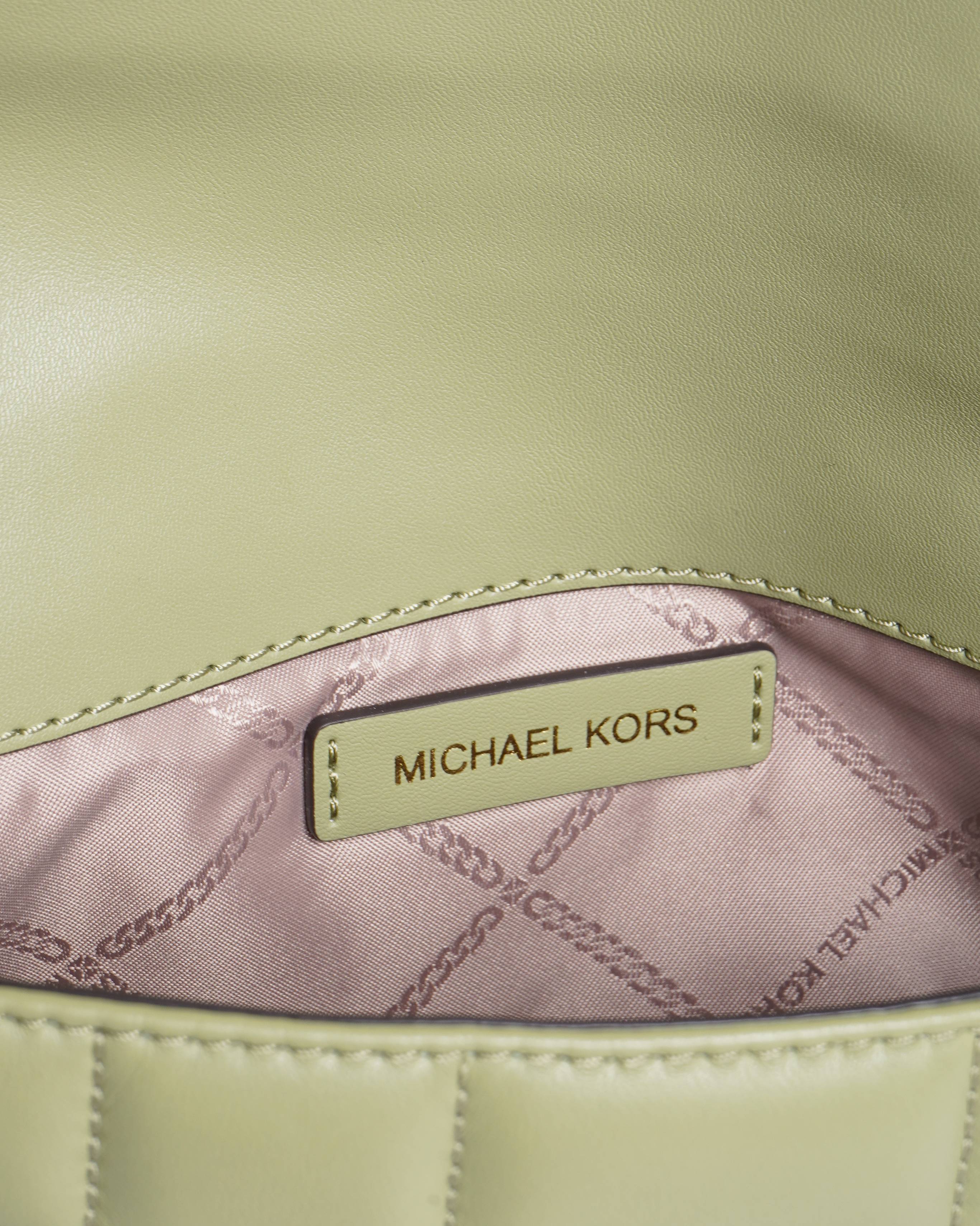 New Micahel kors Quilted Tribeca Small Shoulder Bag in Green