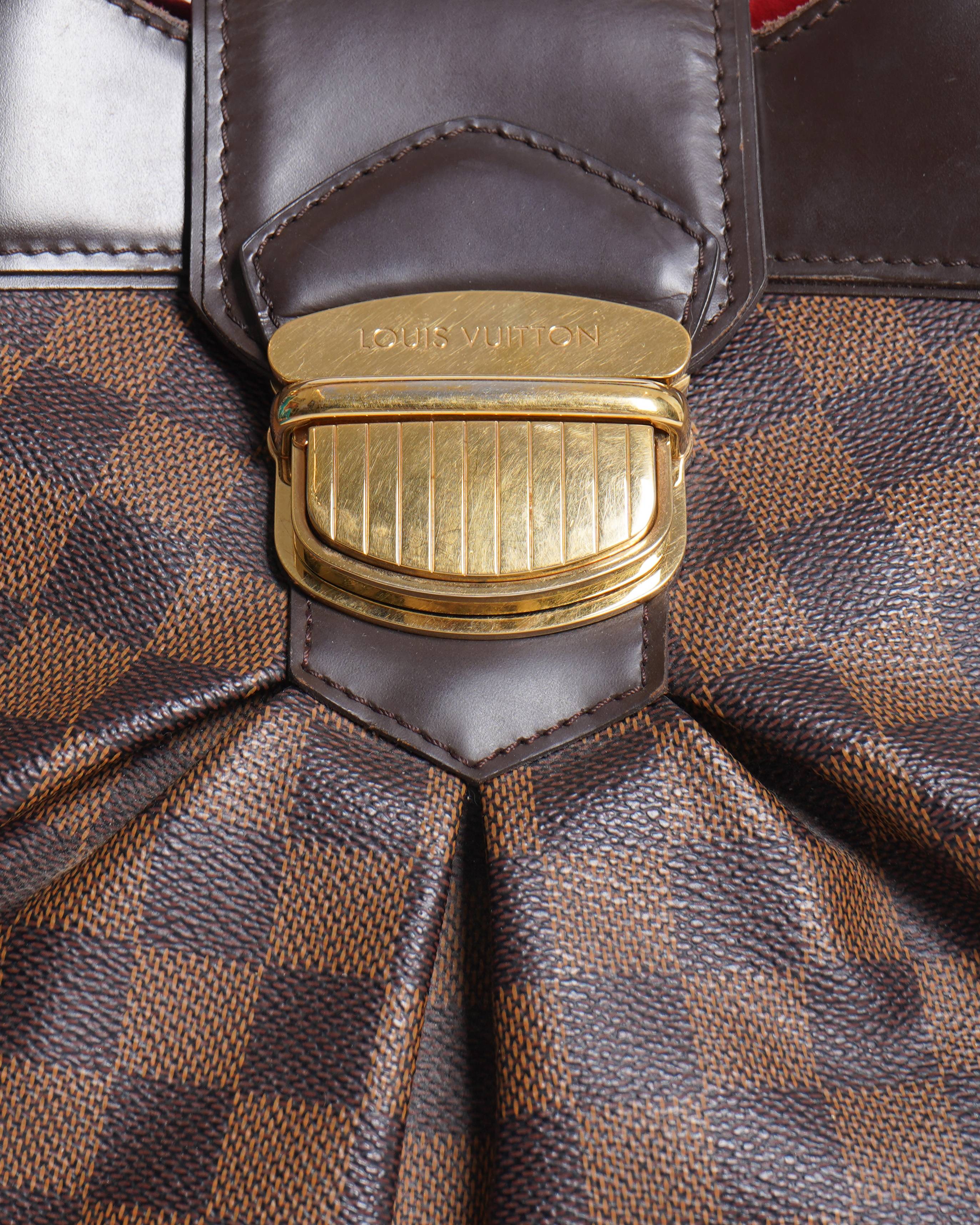 Louis Vuitton Damier Ebene Canvas Sistina HandBag