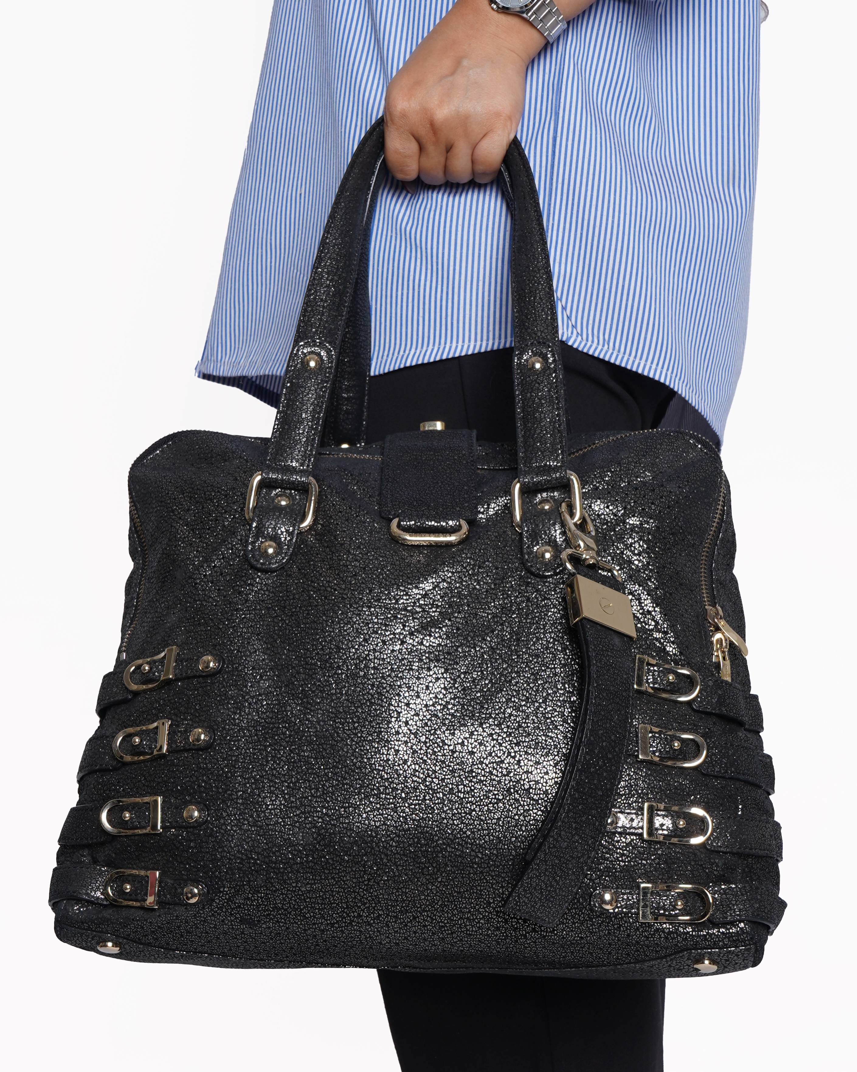 Jimmy Choo Bardia Shoulder Bag In Black