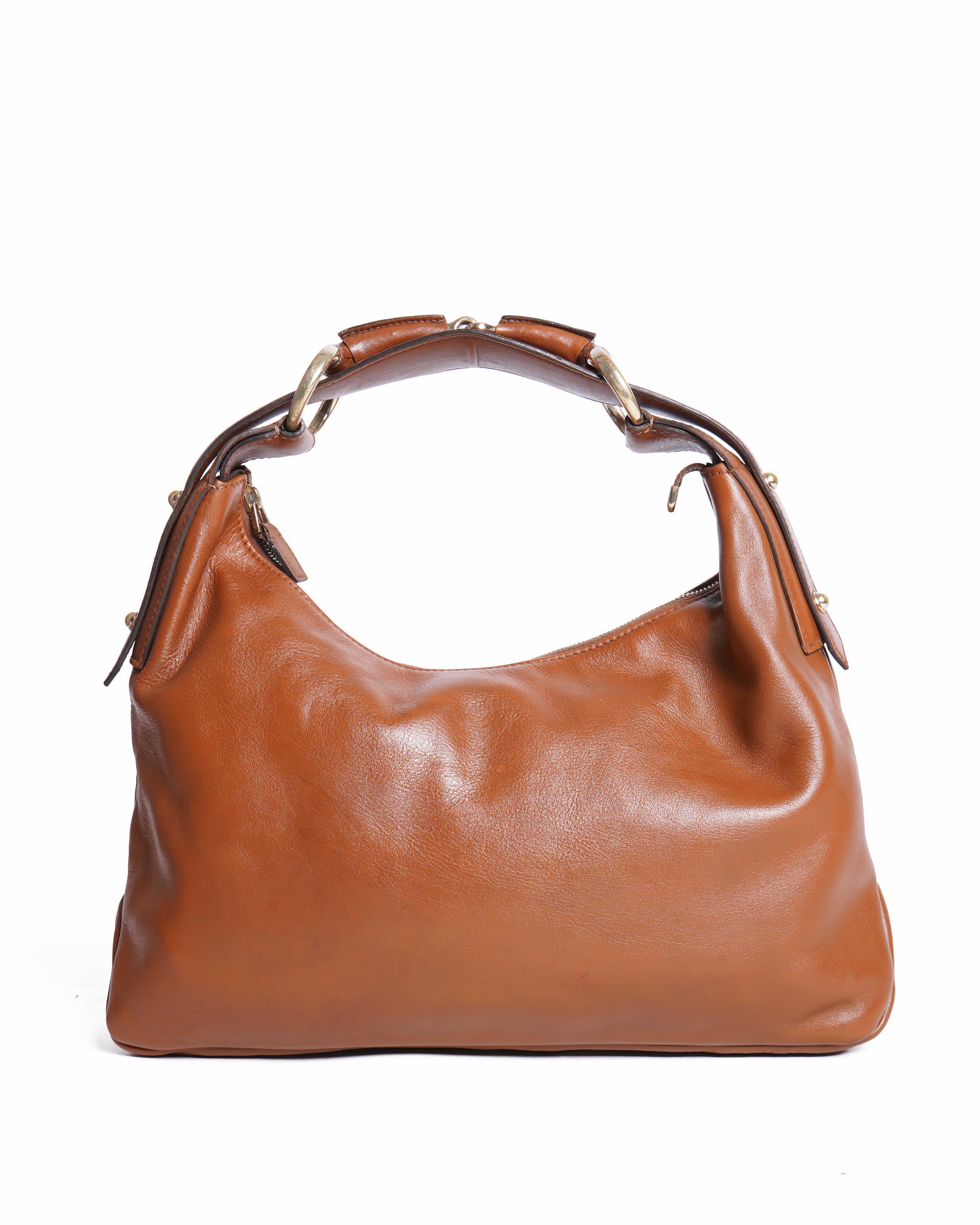 Gucci brown leather shoulder bag