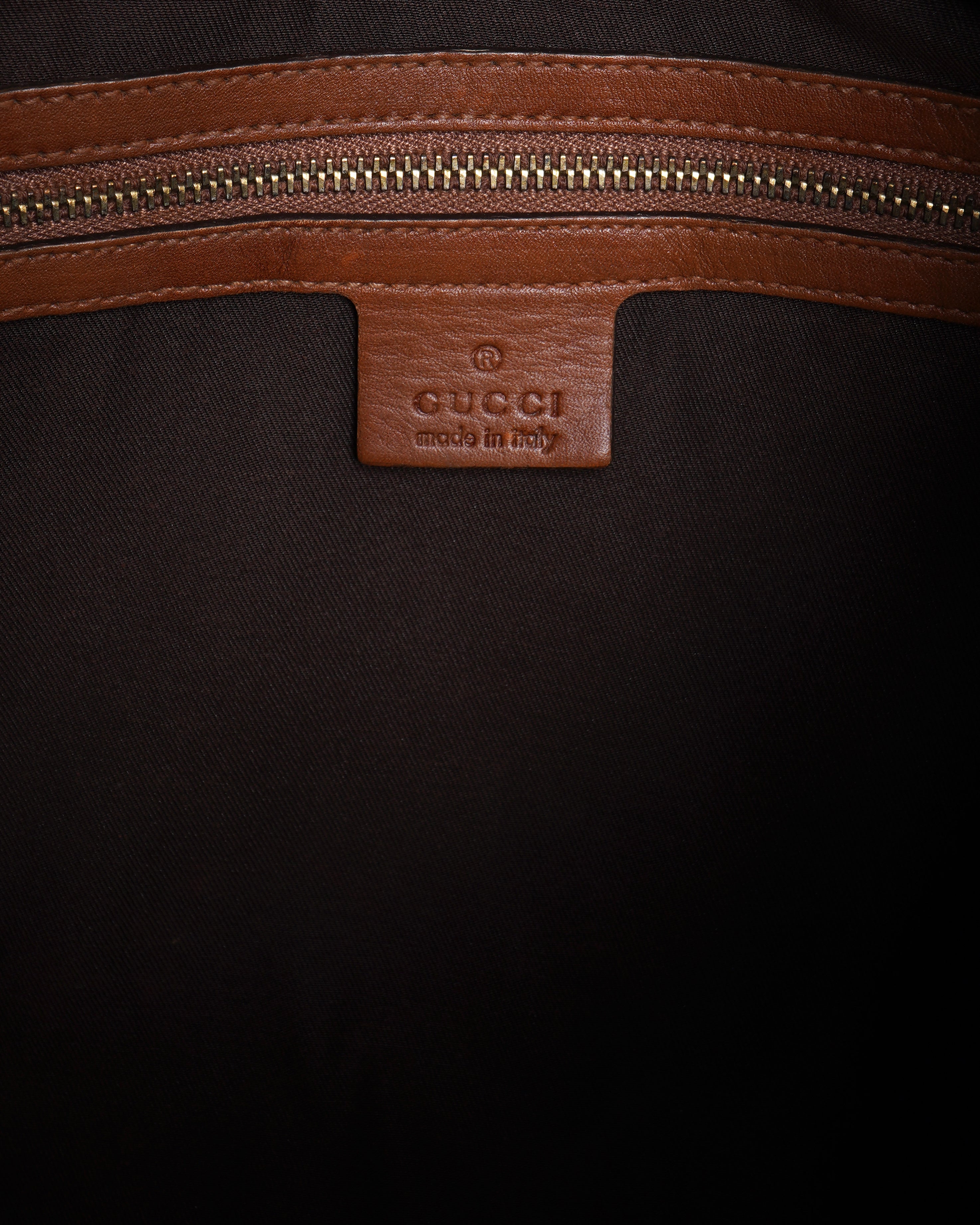 Gucci brown leather shoulder bag