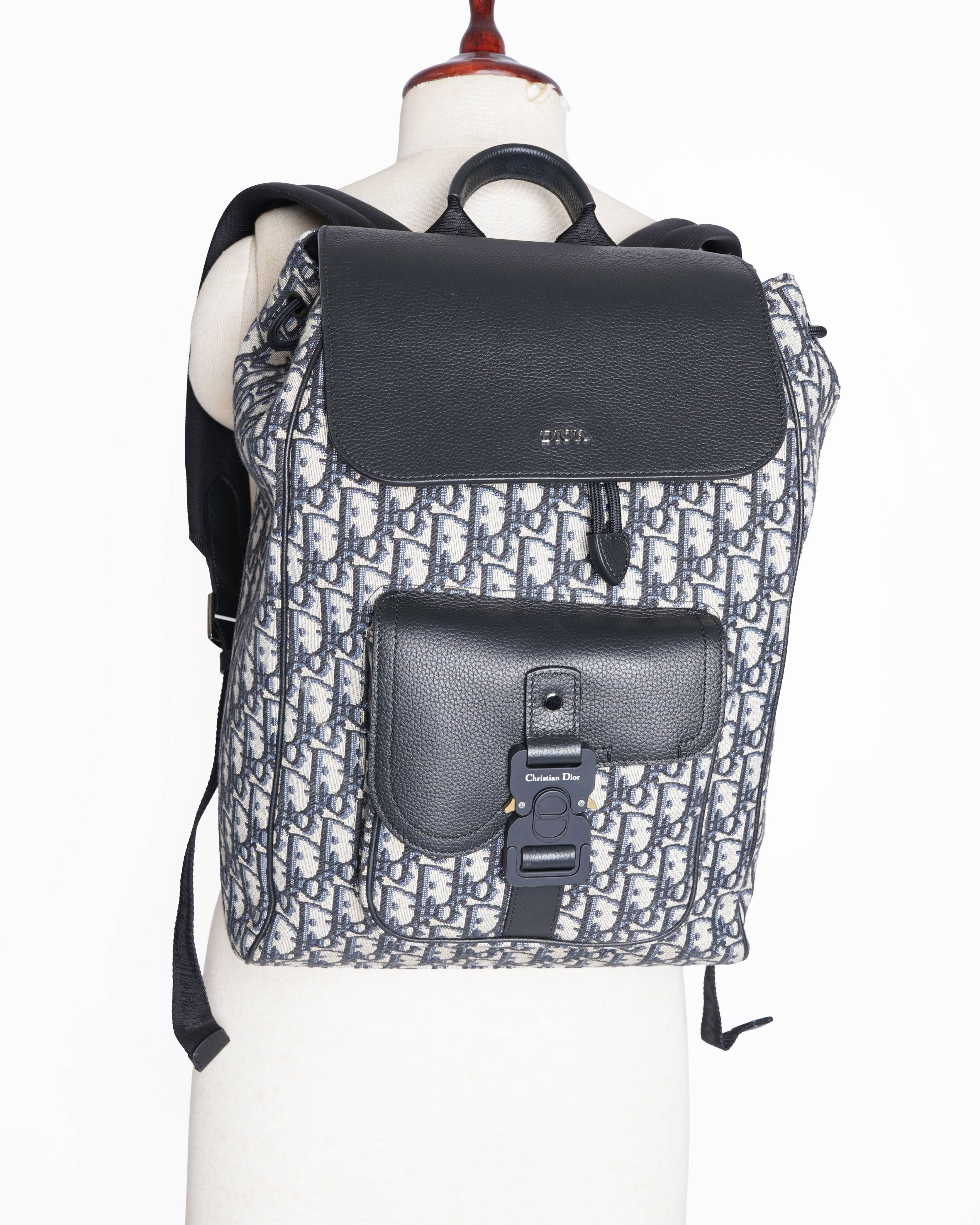 New Christian dior saddle backpack with flap