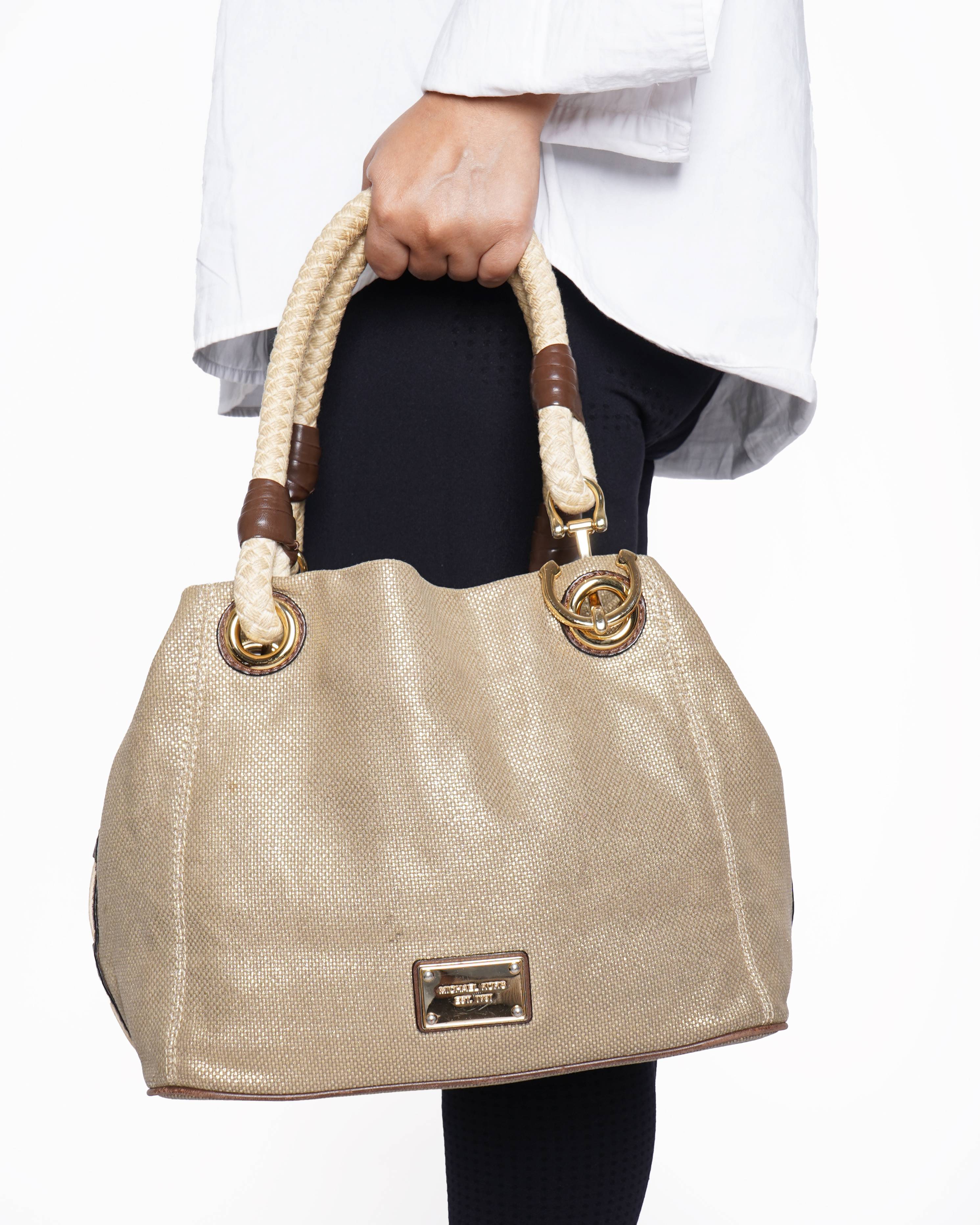 Michael Kors Canvas Marina Grab Anchor Tote