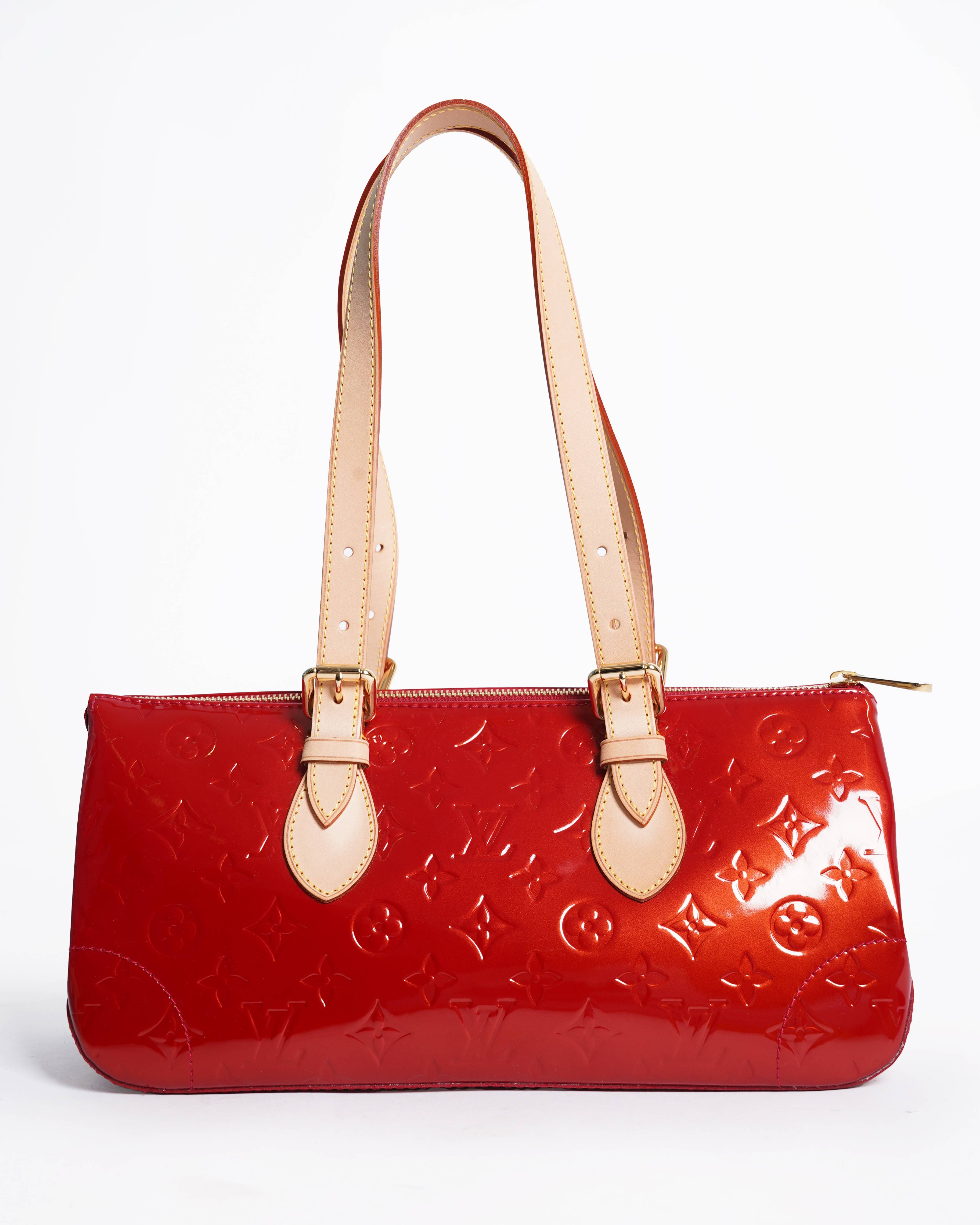 Louis Vuitton Pomme D'Amour Monogram Vernis Rosewood Avenue Bag