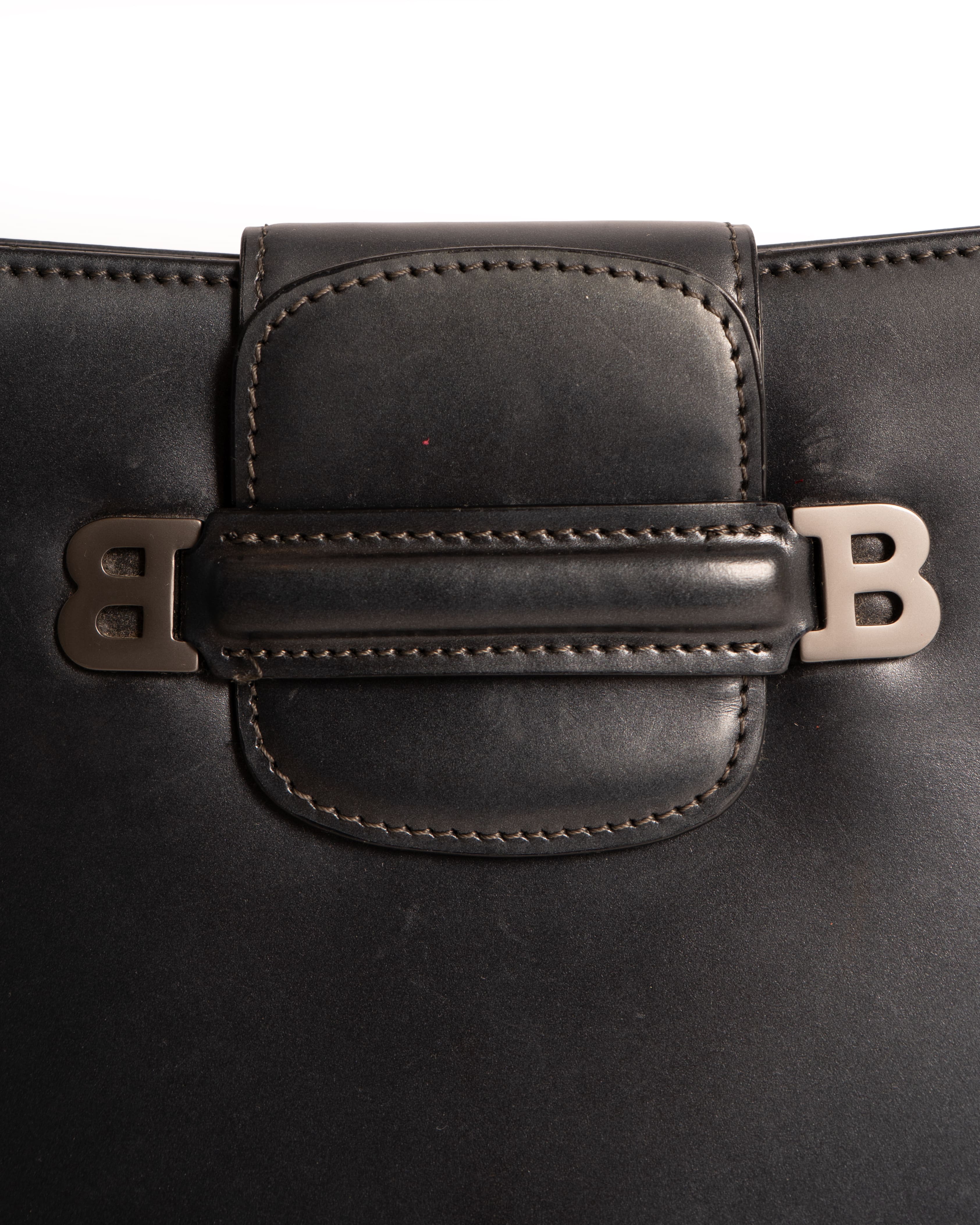 BALLY Black Patent Leather Handbag