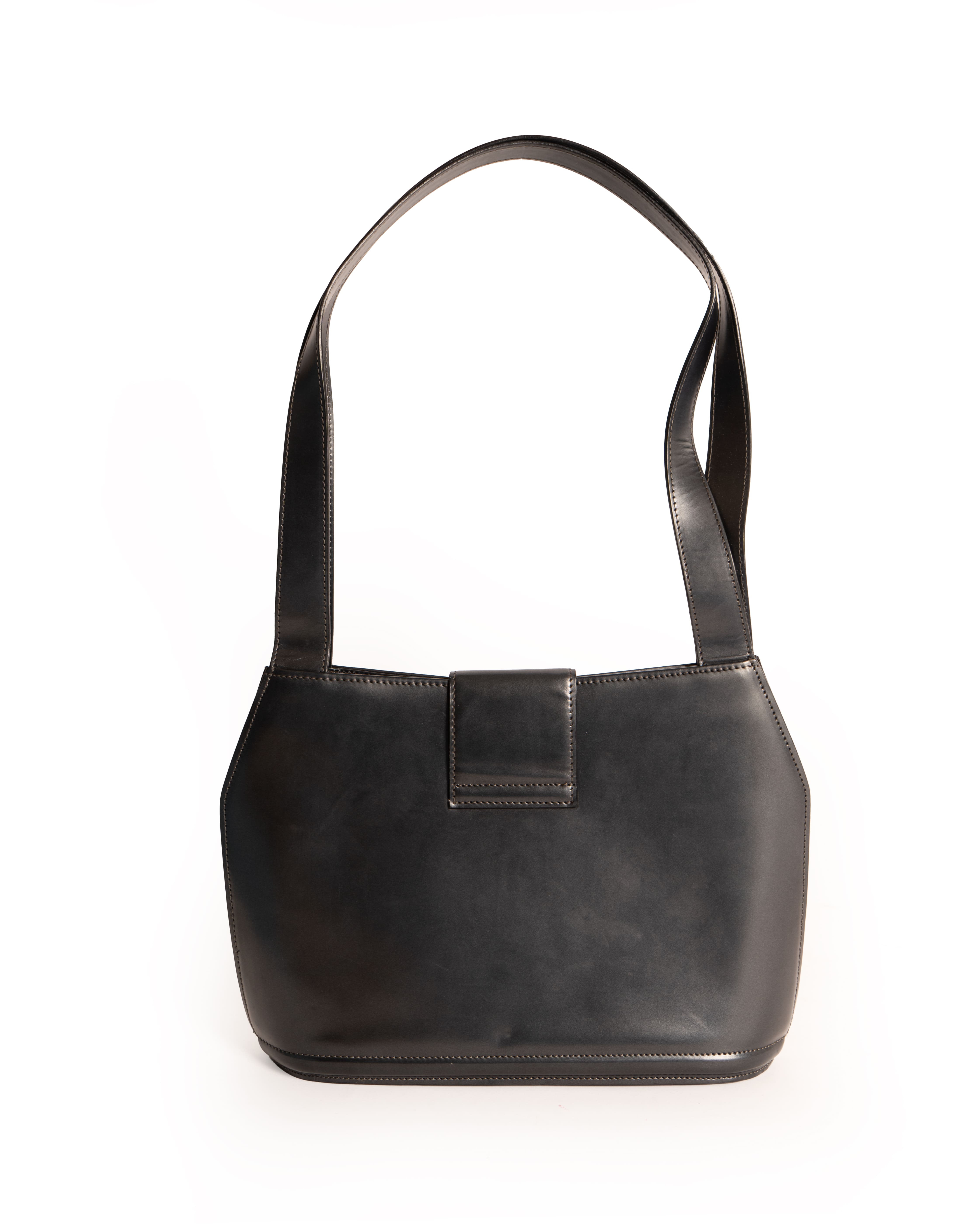 BALLY Black Patent Leather Handbag