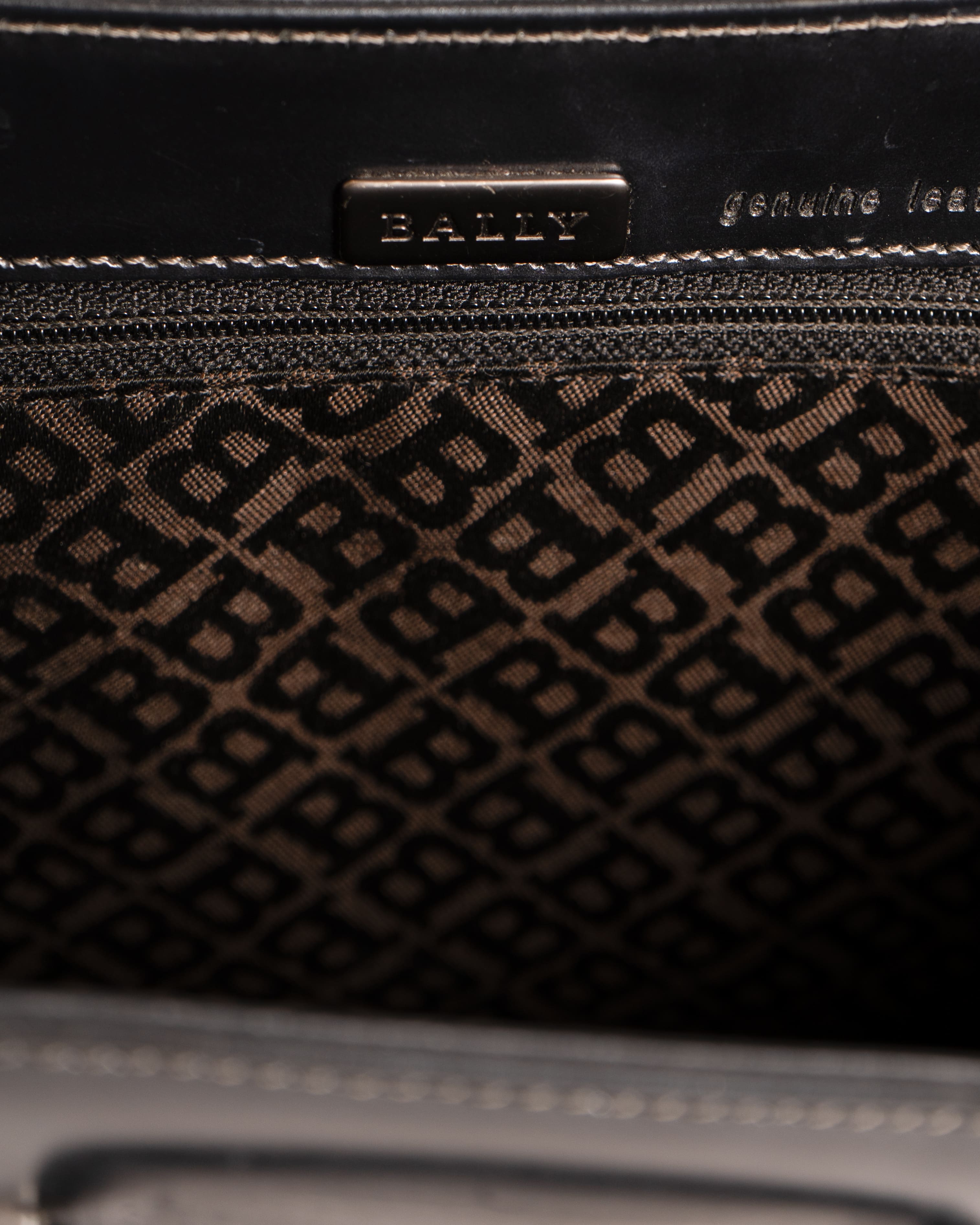 BALLY Black Patent Leather Handbag