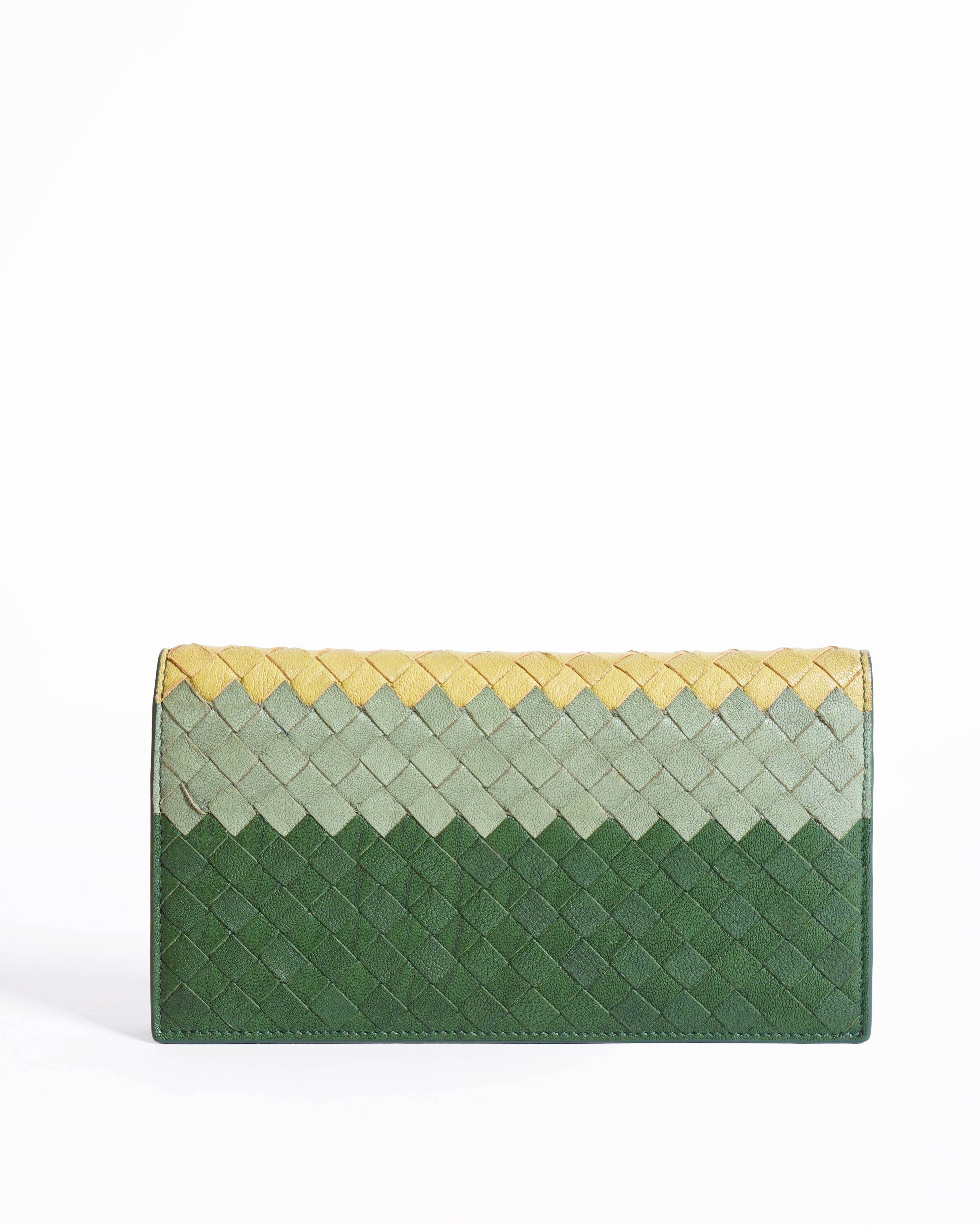 Bottega Veneta multicolour intercalator long wallet