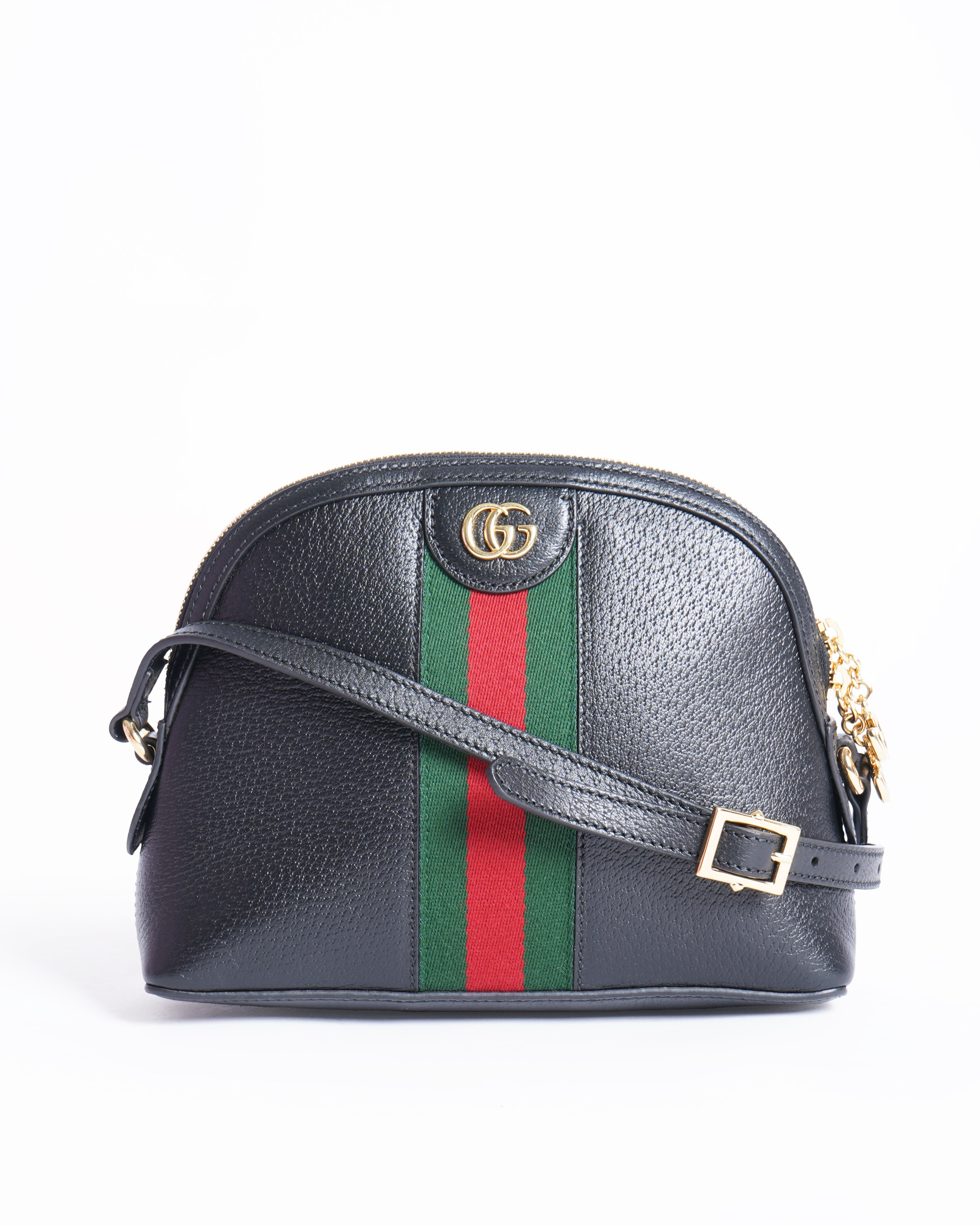 New Gucci ophidia dome shoulder bag in black