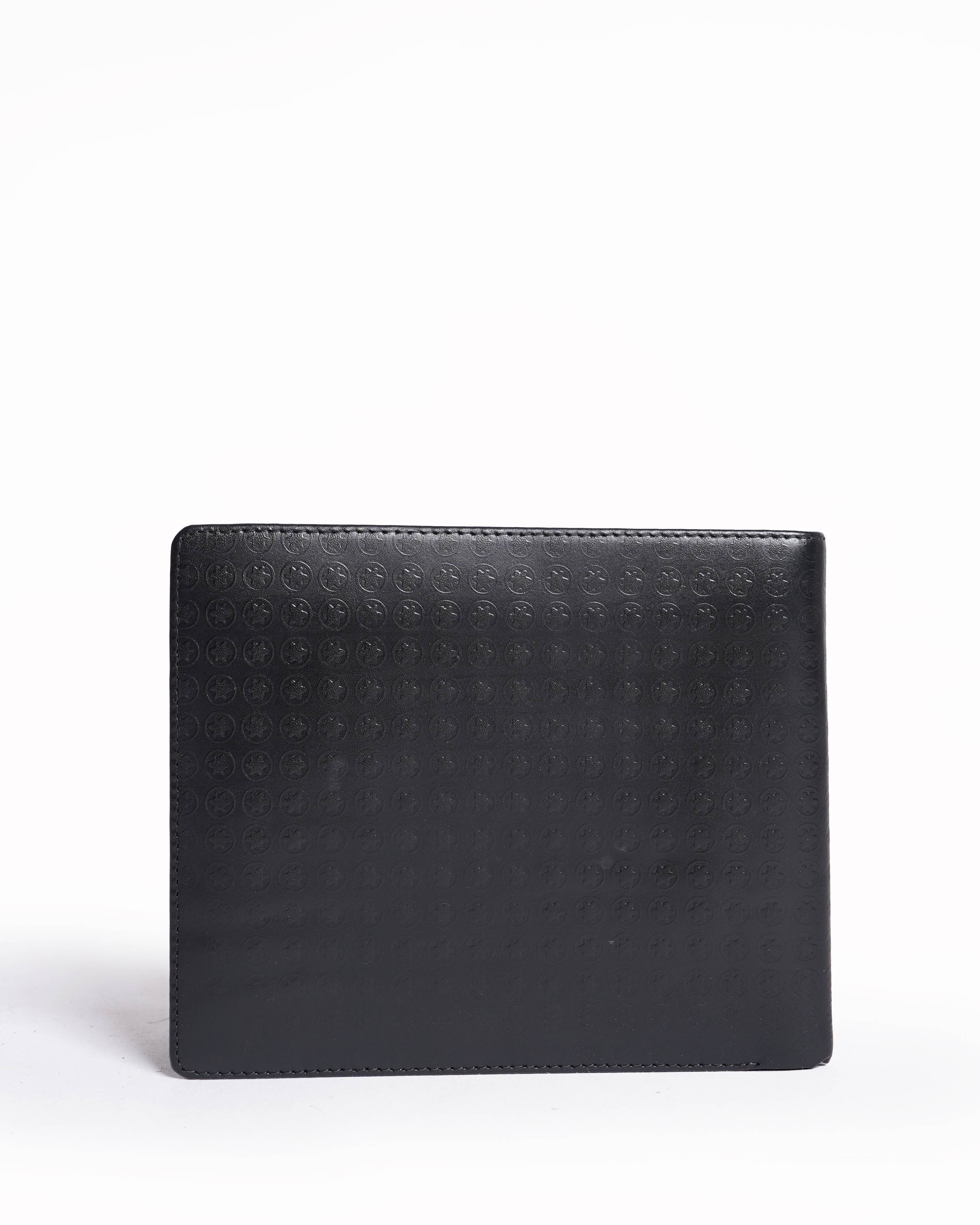 Mont Blanc black textured Star Logo wallet