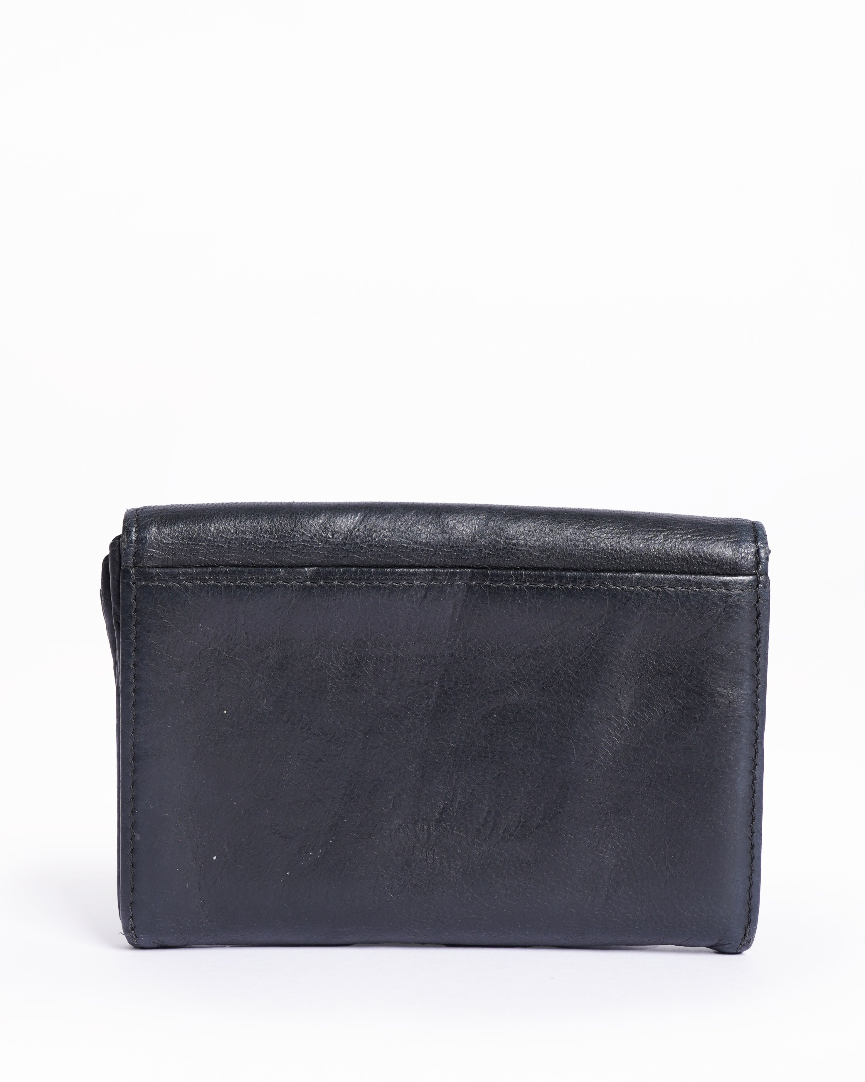 Montblanc leather card holder with a flap