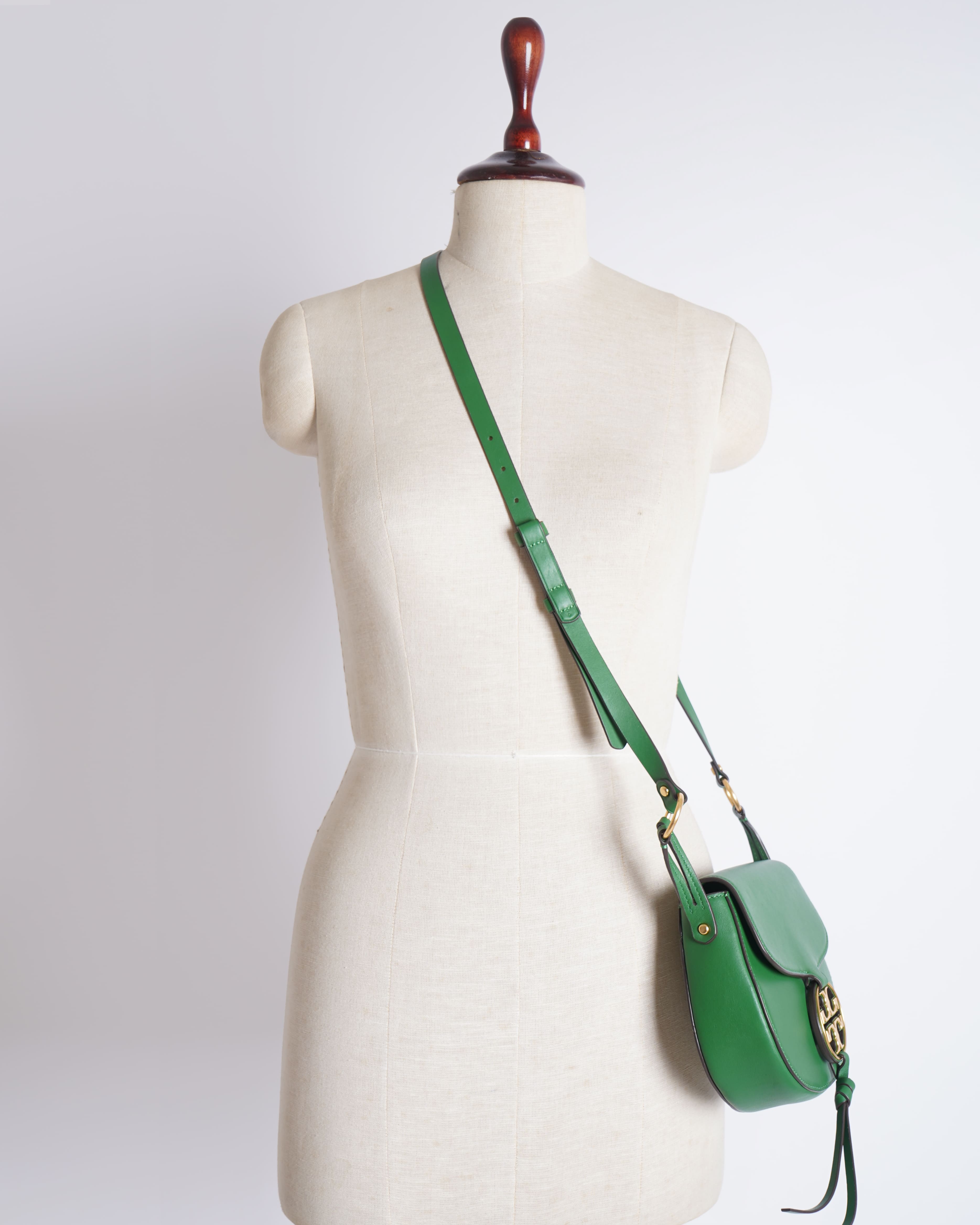 Tory Burch Emerald Green Miller Crossbody Bag