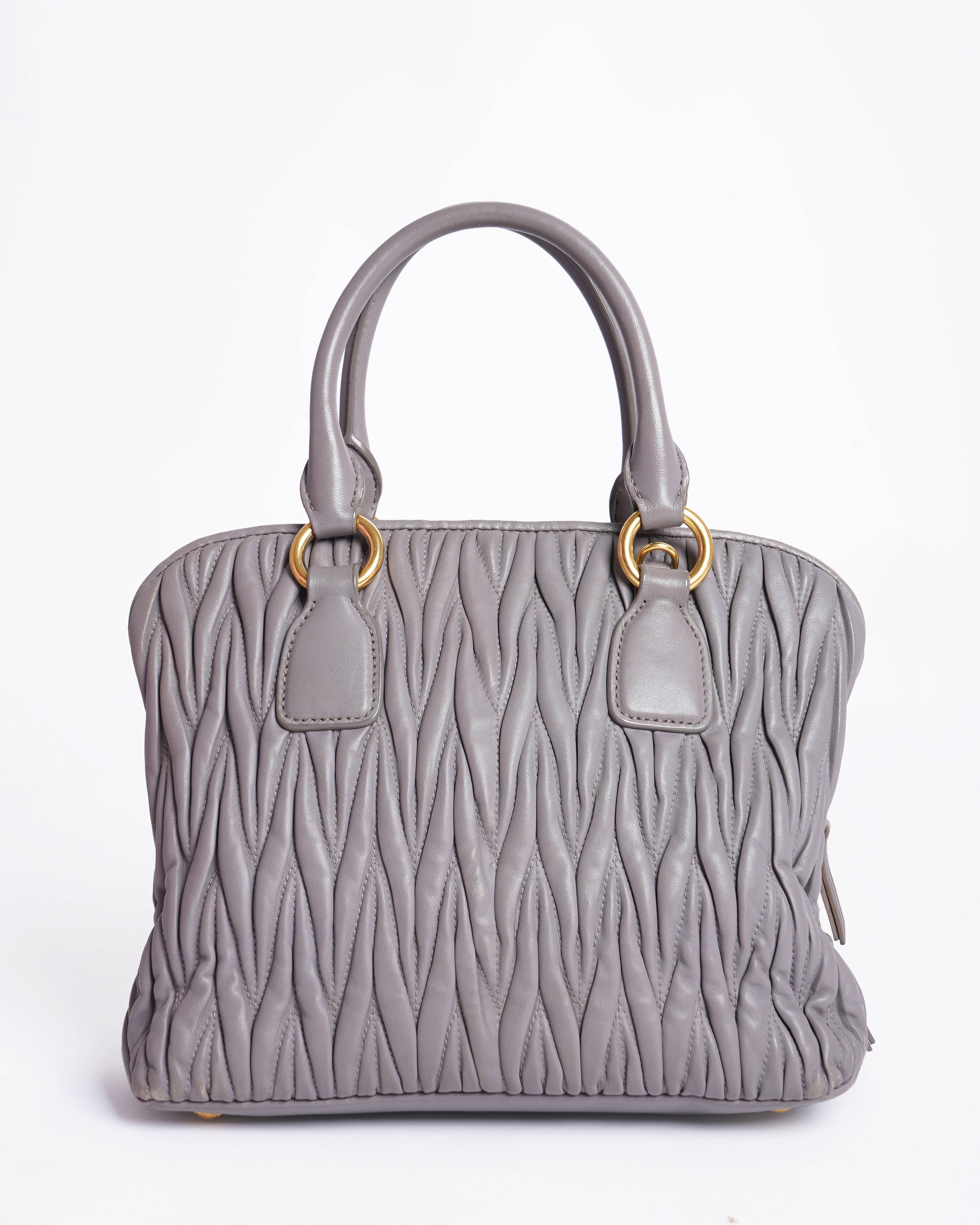 Miu Miu Matelasse Bowler Bag