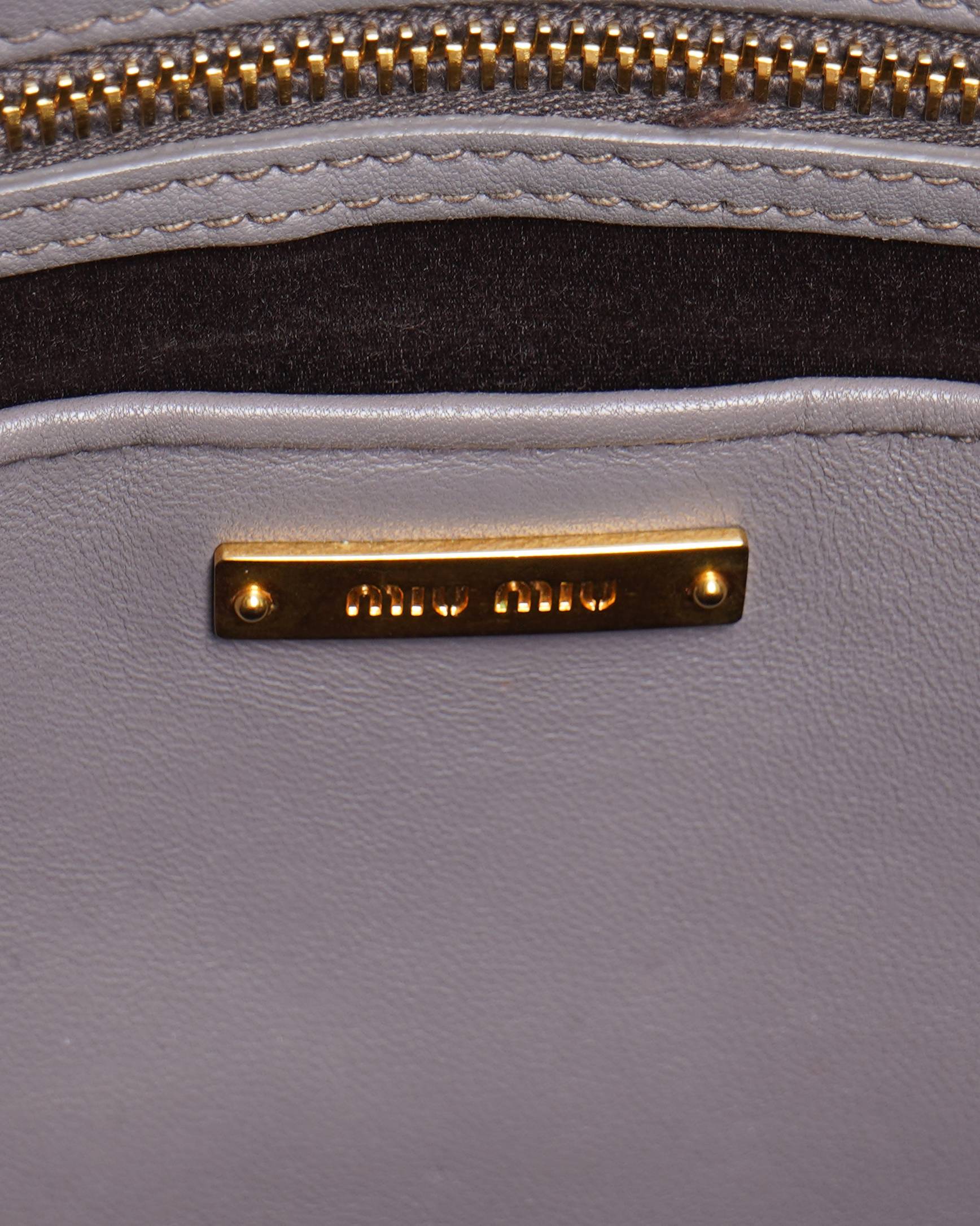 Miu Miu Matelasse Bowler Bag