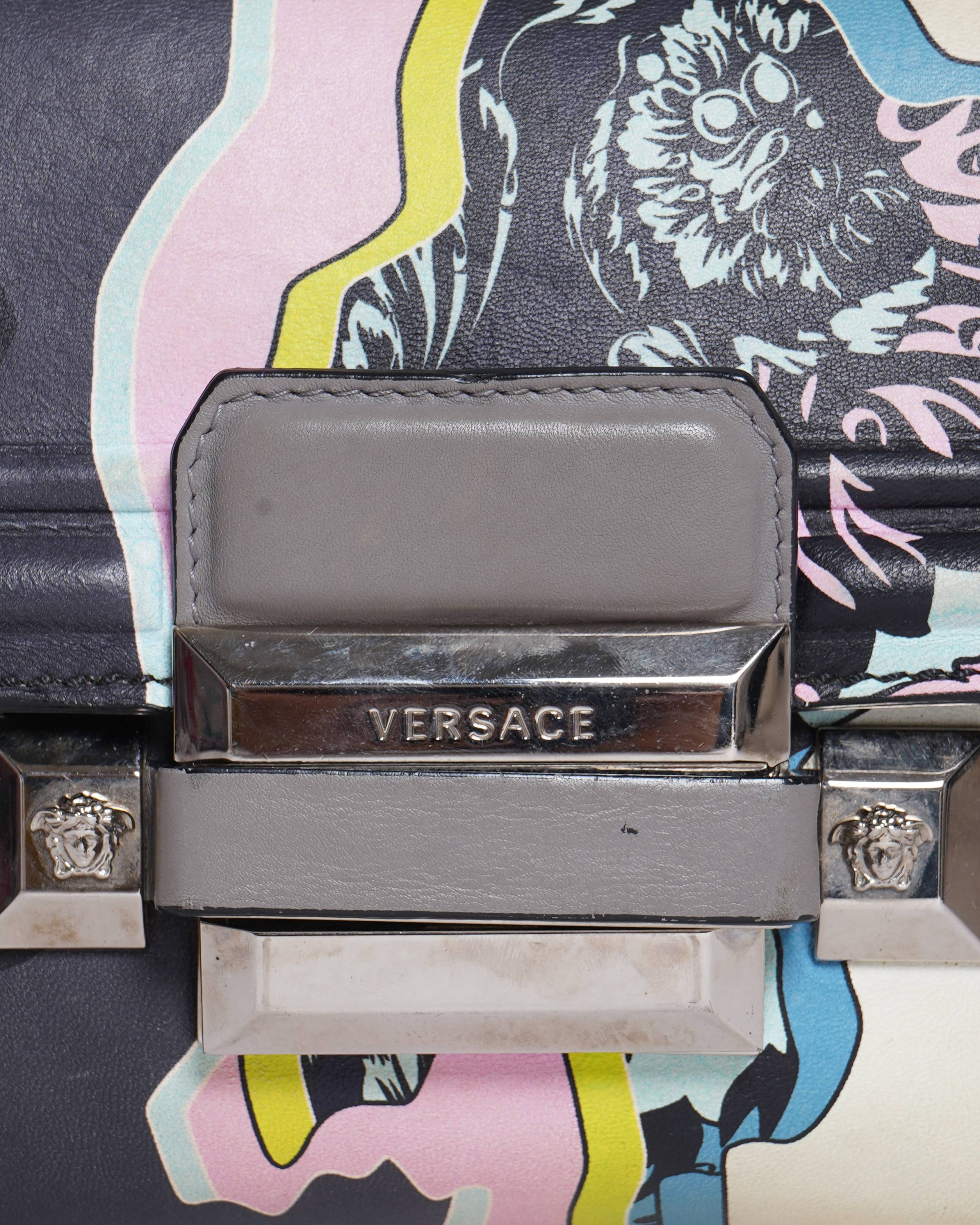 Versace printed graphic crossbody bag