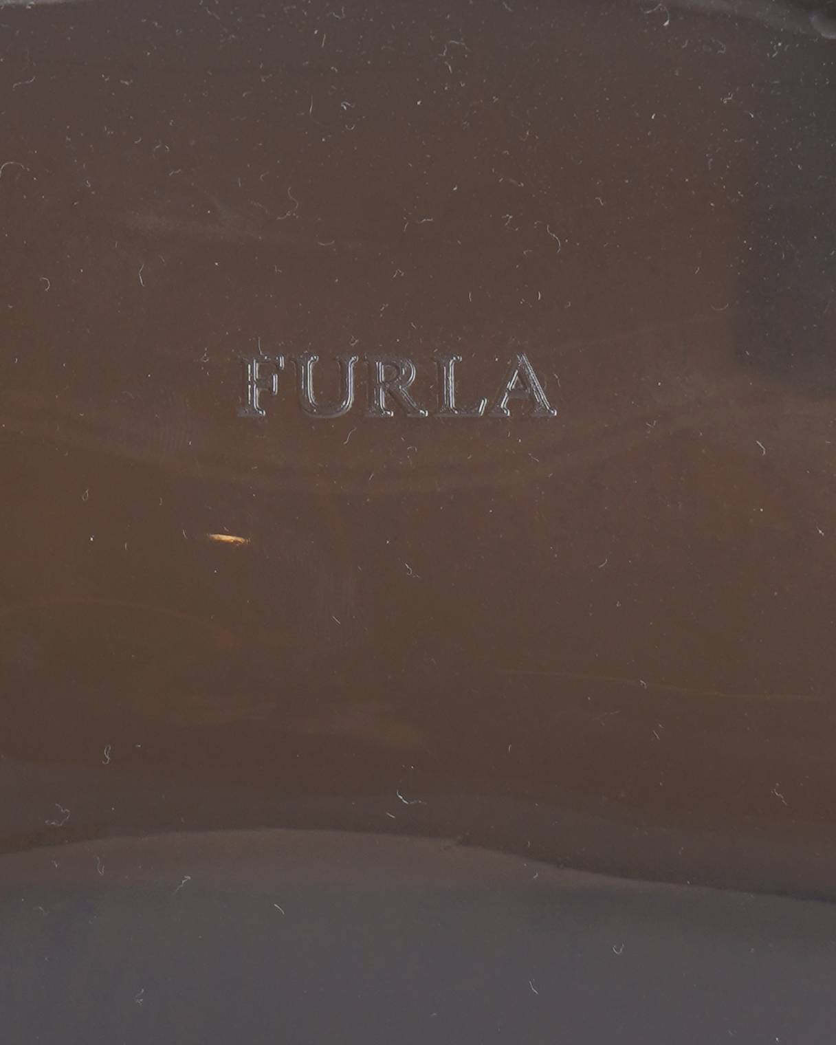 New Furla Black Jelly studded boston Handbag