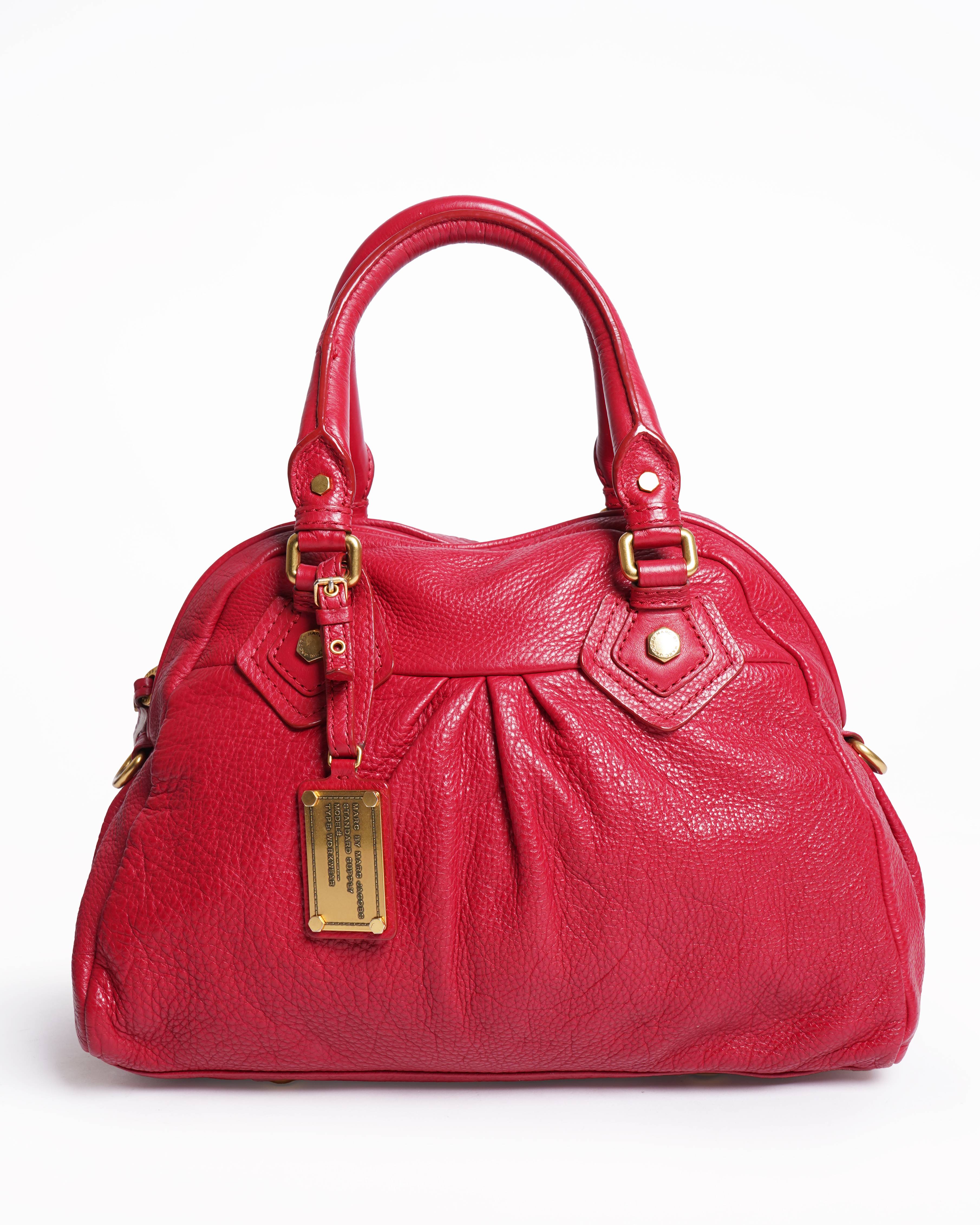 Marc Jacobs Dome Satchel shoulder bag in red