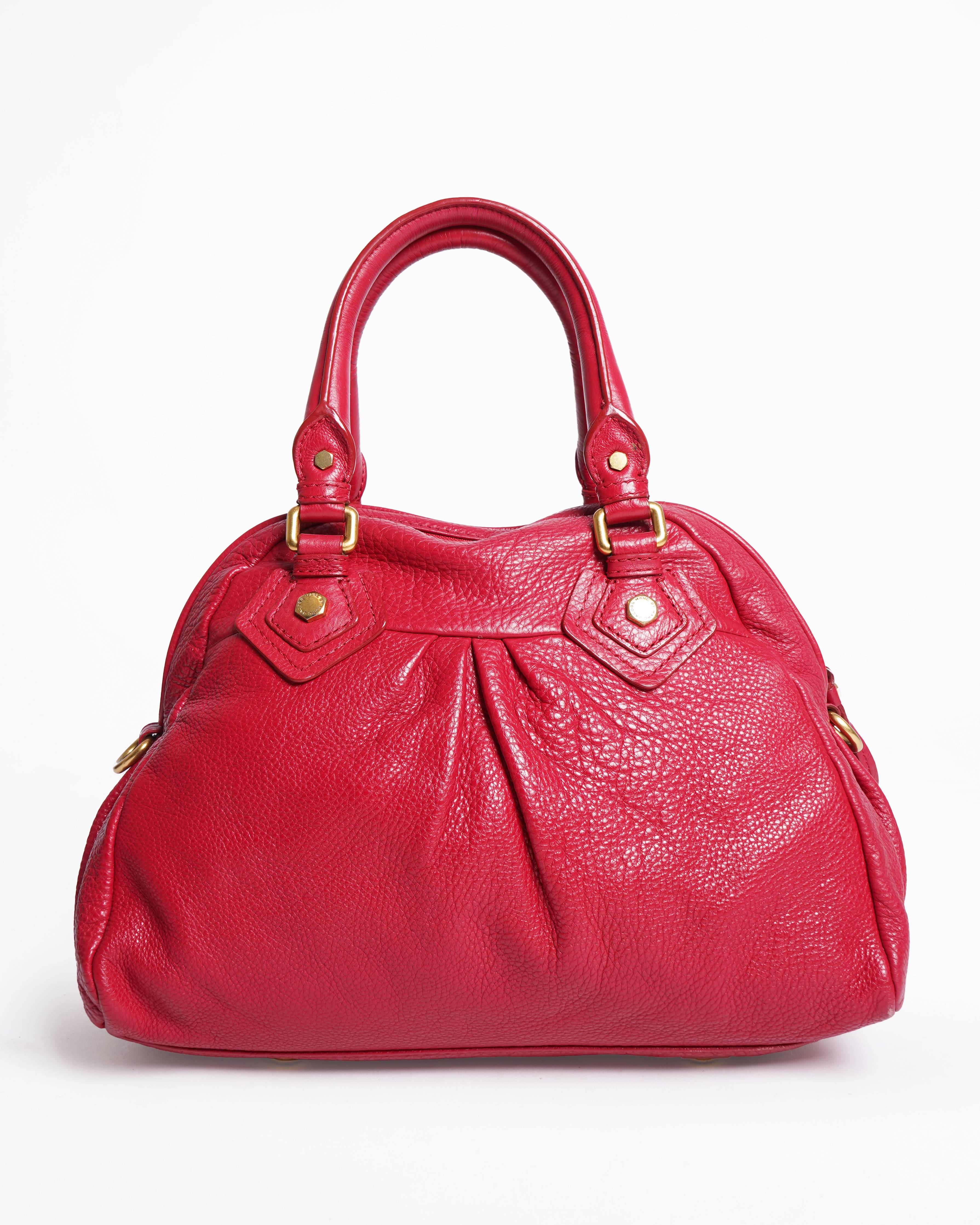 Marc Jacobs Dome Satchel shoulder bag in red