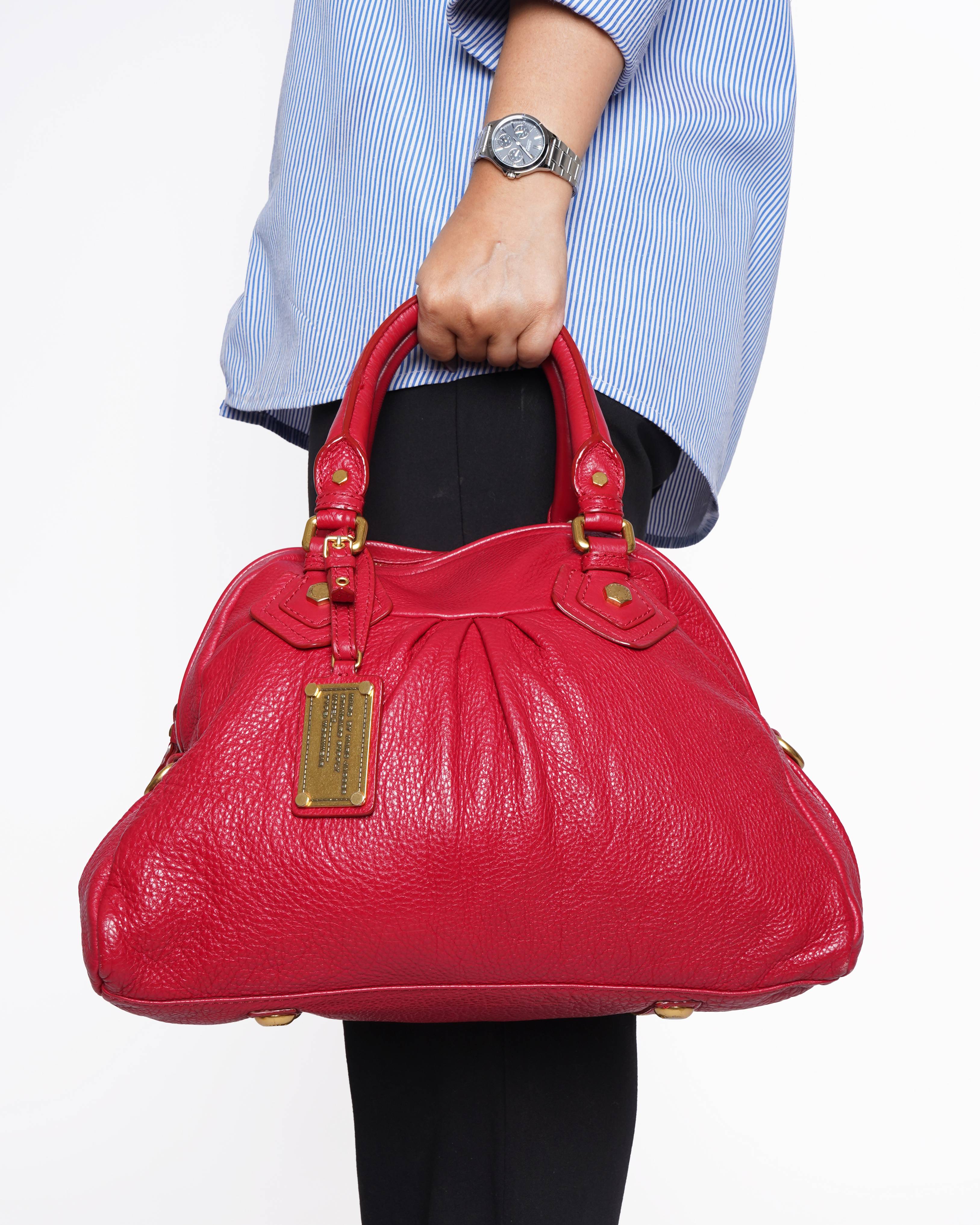 Marc Jacobs Dome Satchel shoulder bag in red