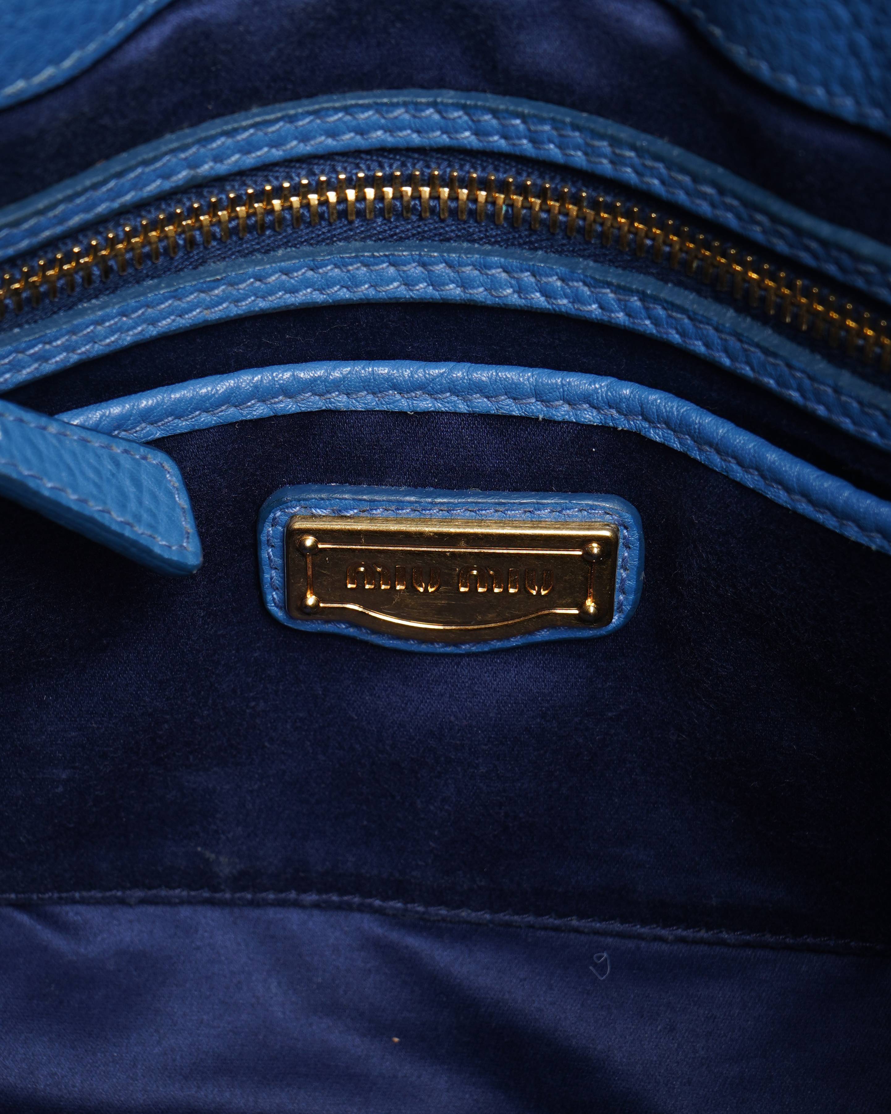 Miu Miu Blue leather handbag