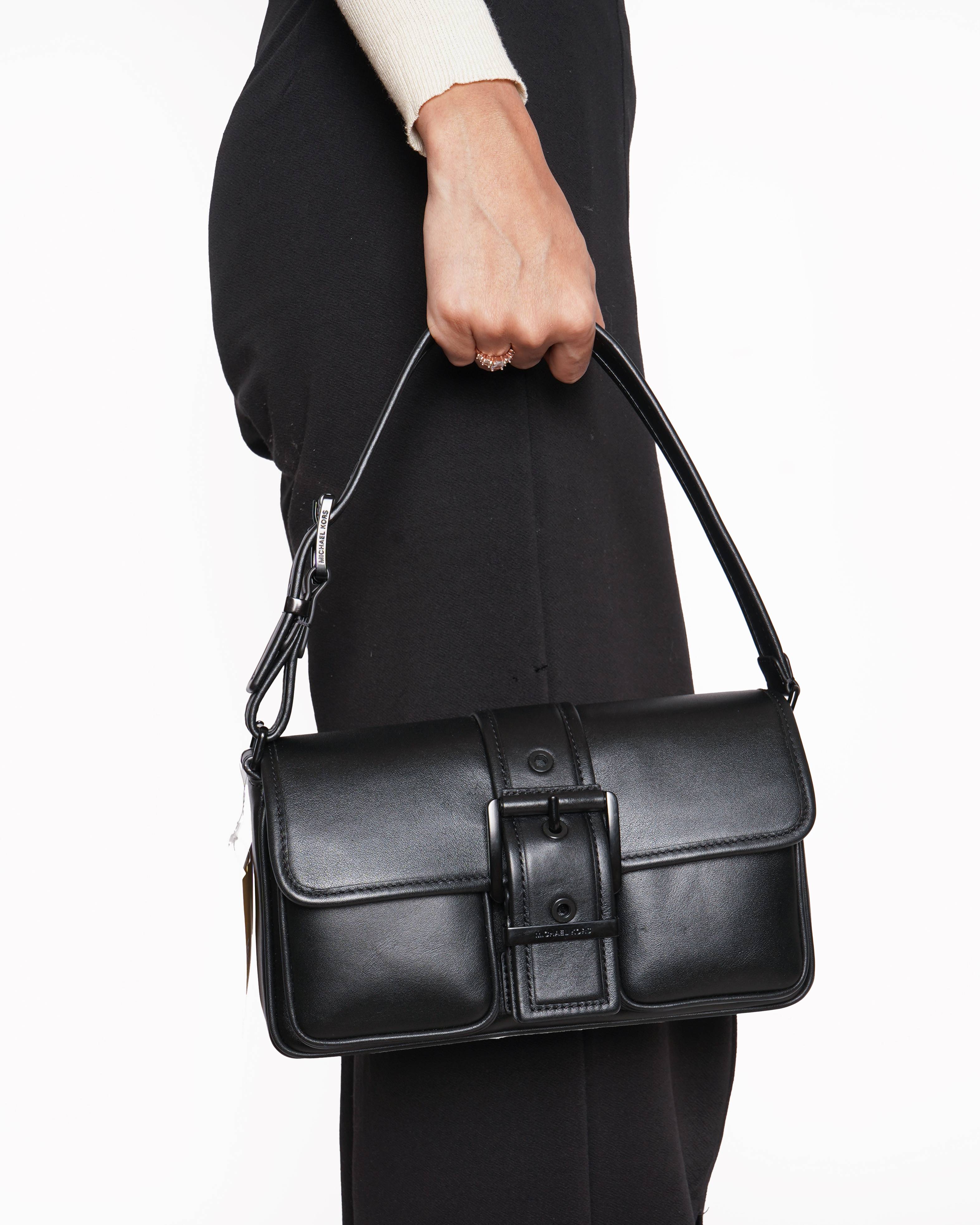 New Michael kors colby black medium shoulder bag