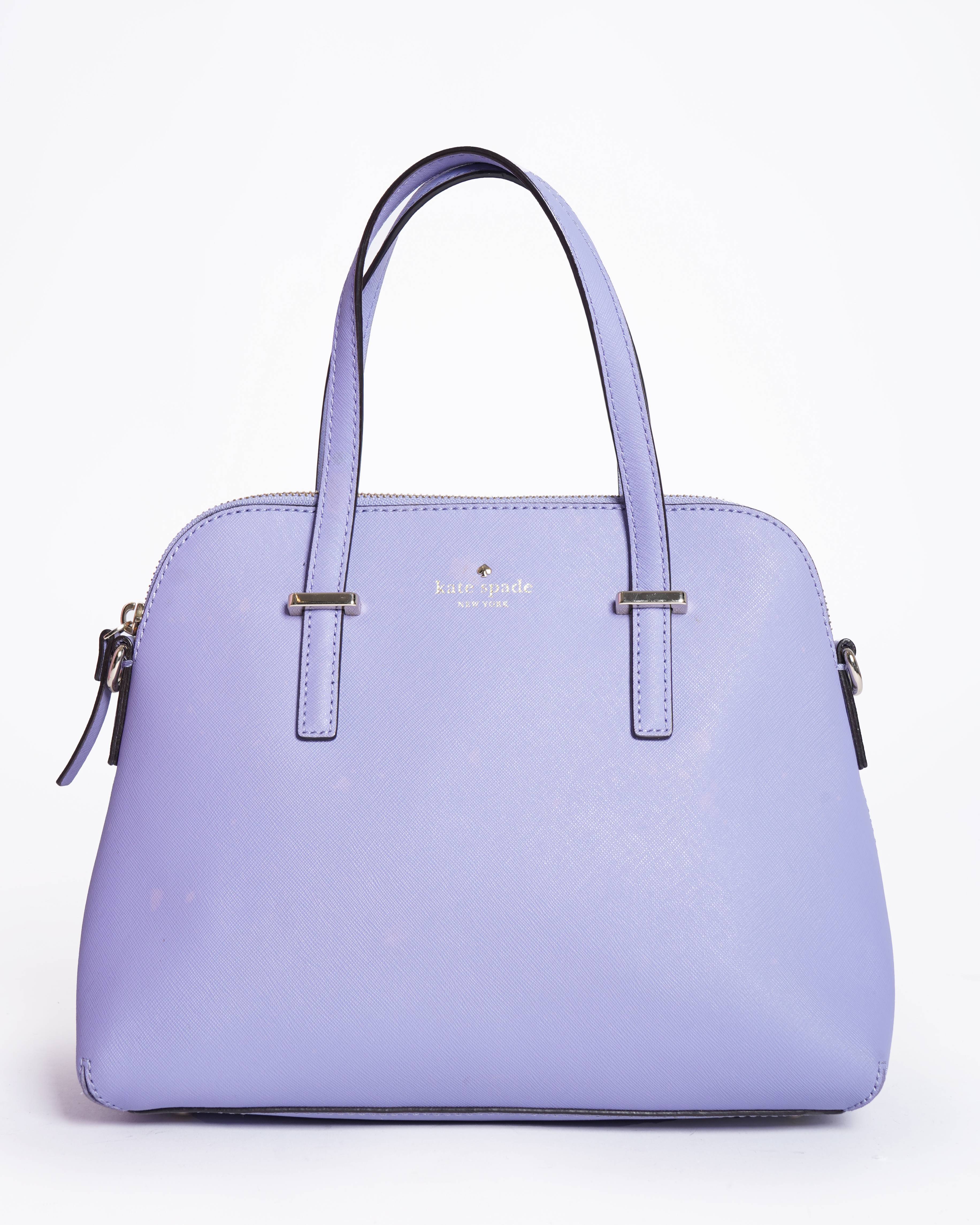 Kate Spade Lavender saffiano Leather Top Handle Bag