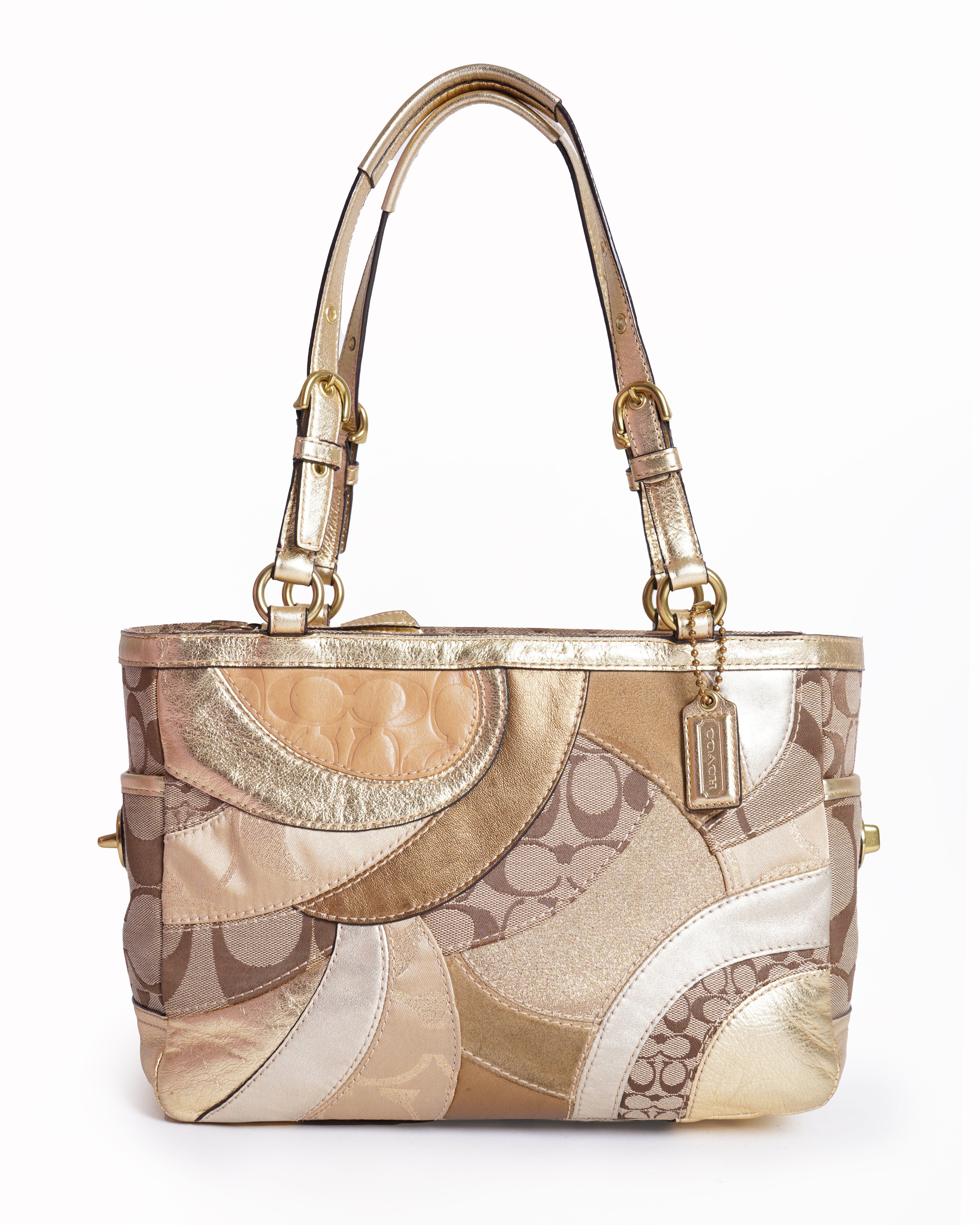 Coach Mosaic Patchwork Signature Tote Bag