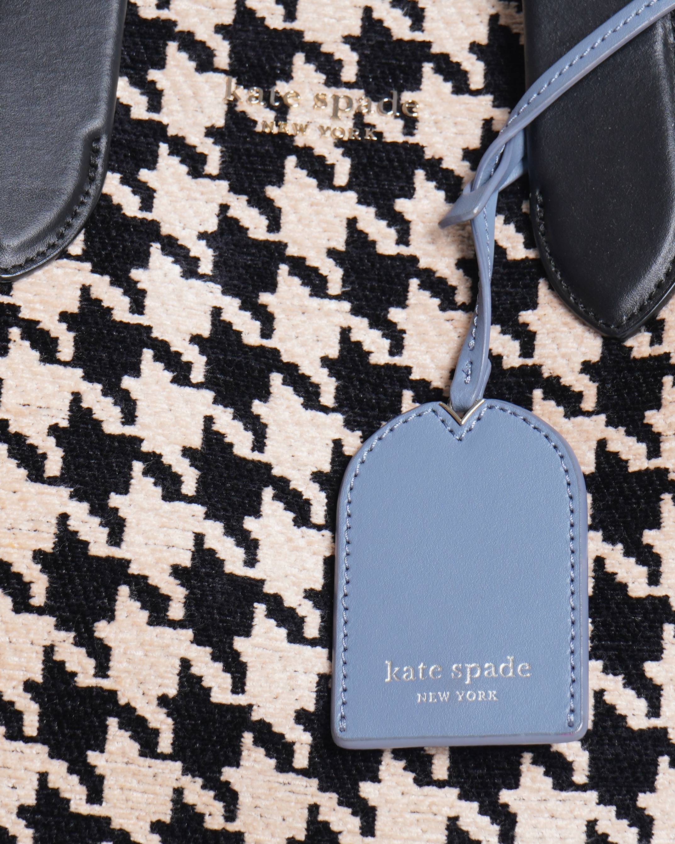 Kate spade new york manhattan houndstooth tweed large tote