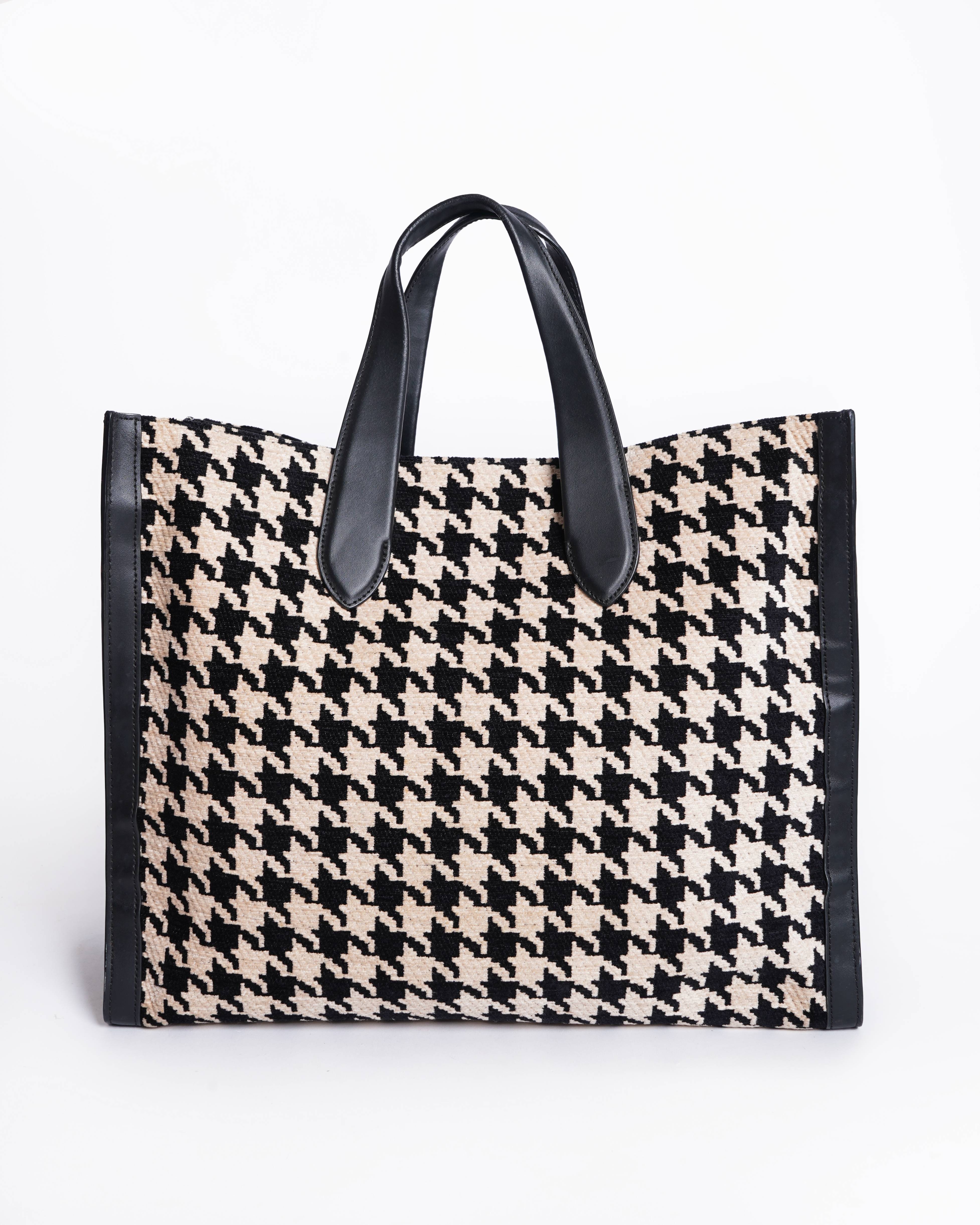 Kate spade new york manhattan houndstooth tweed large tote