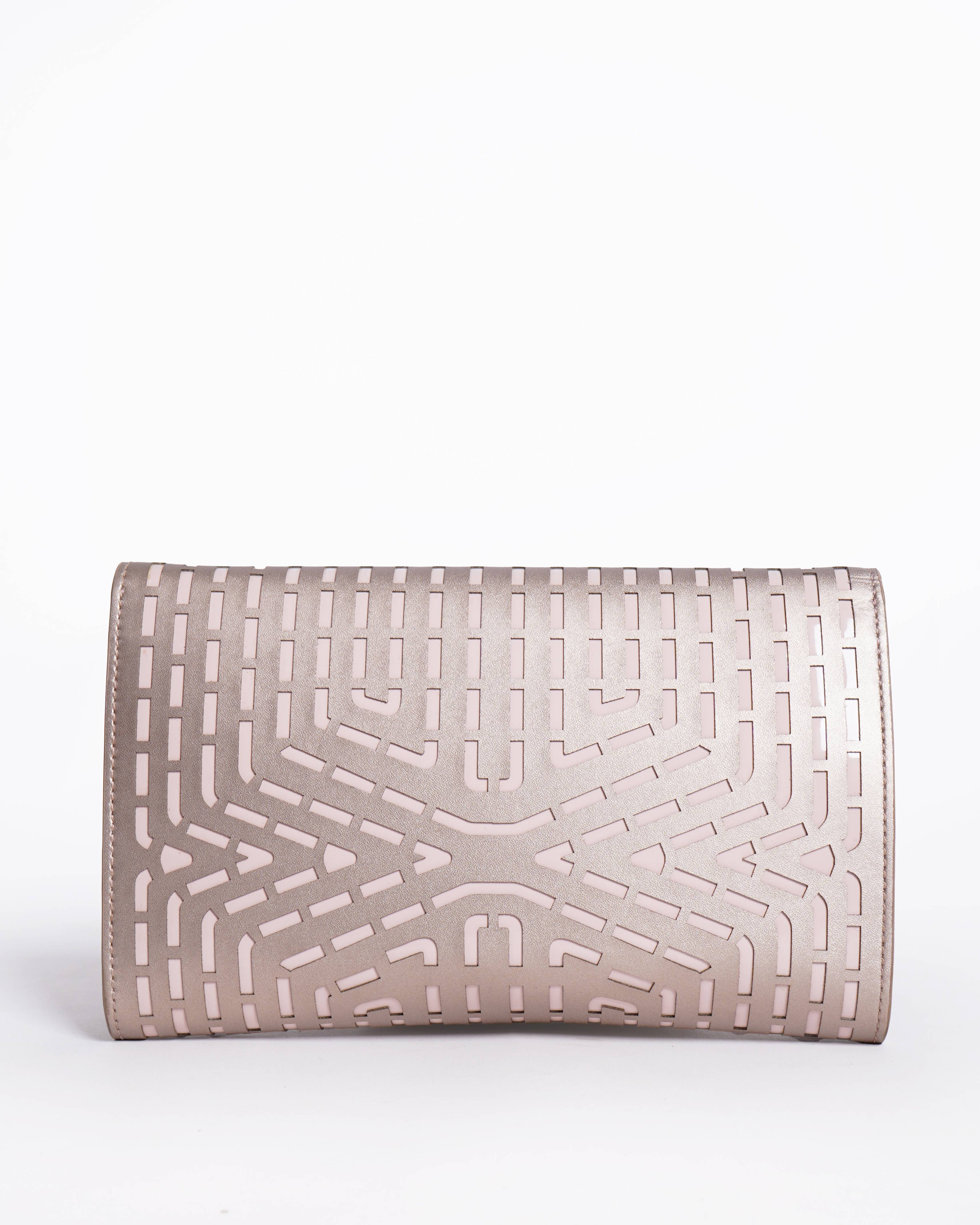 Ted Baker Bow embossed leather clutch bag