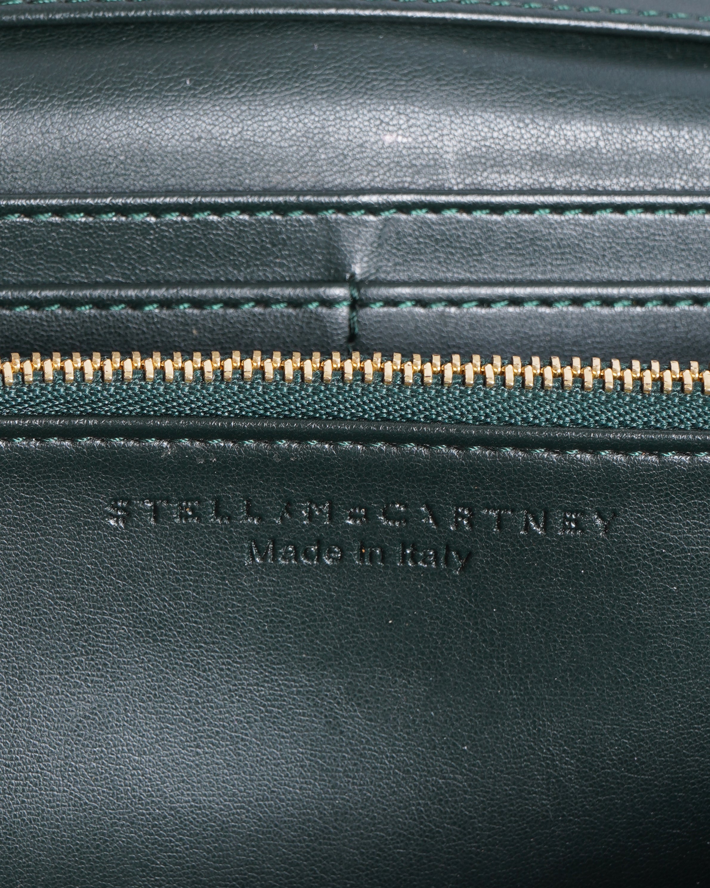 Stella Mccartney falabella continental wallet in green