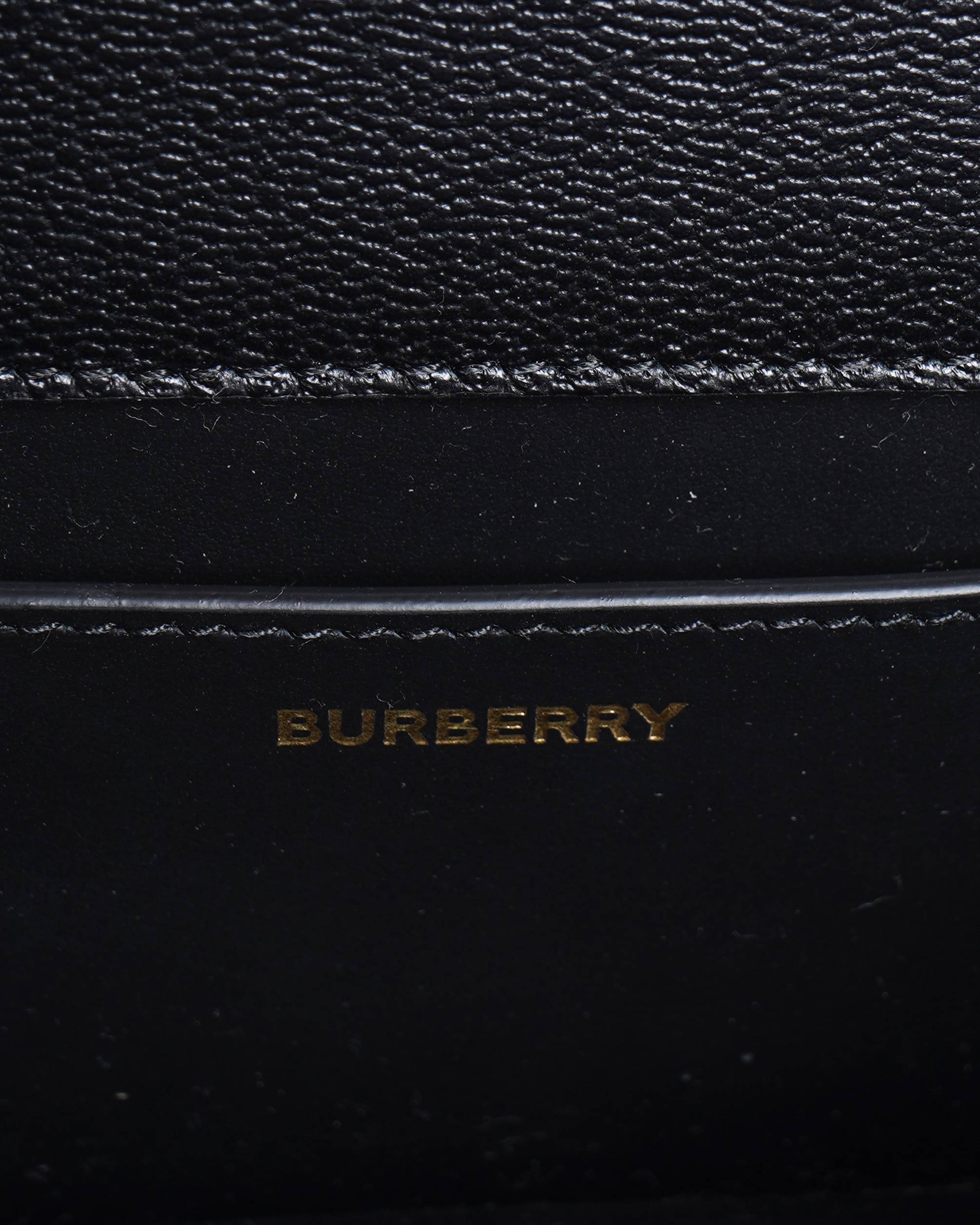 New Burberry
House Check Black Leather Gold-Plated Madison Crossbody Bag