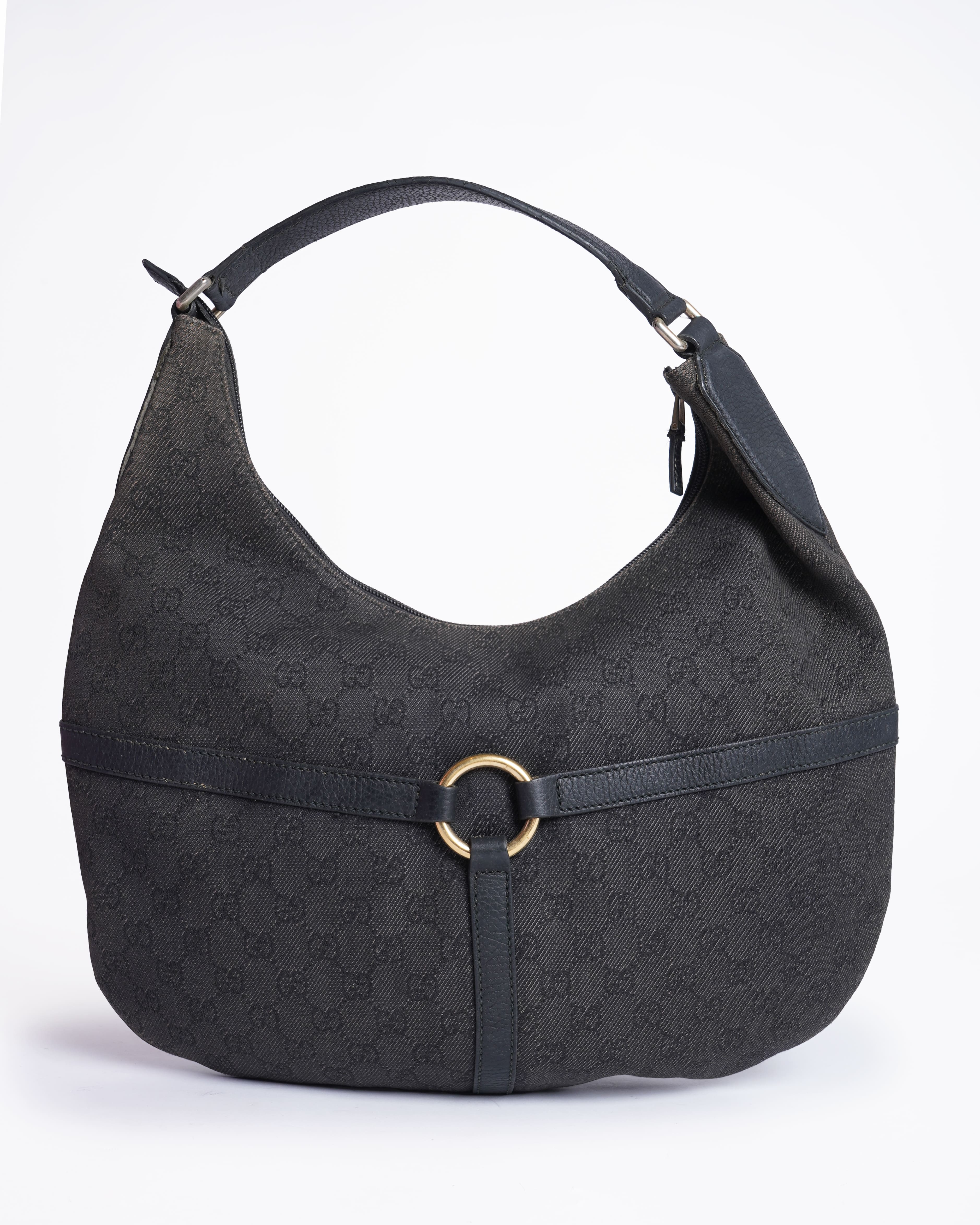 Gucci GG Canvas & Leather Shoulder Bag