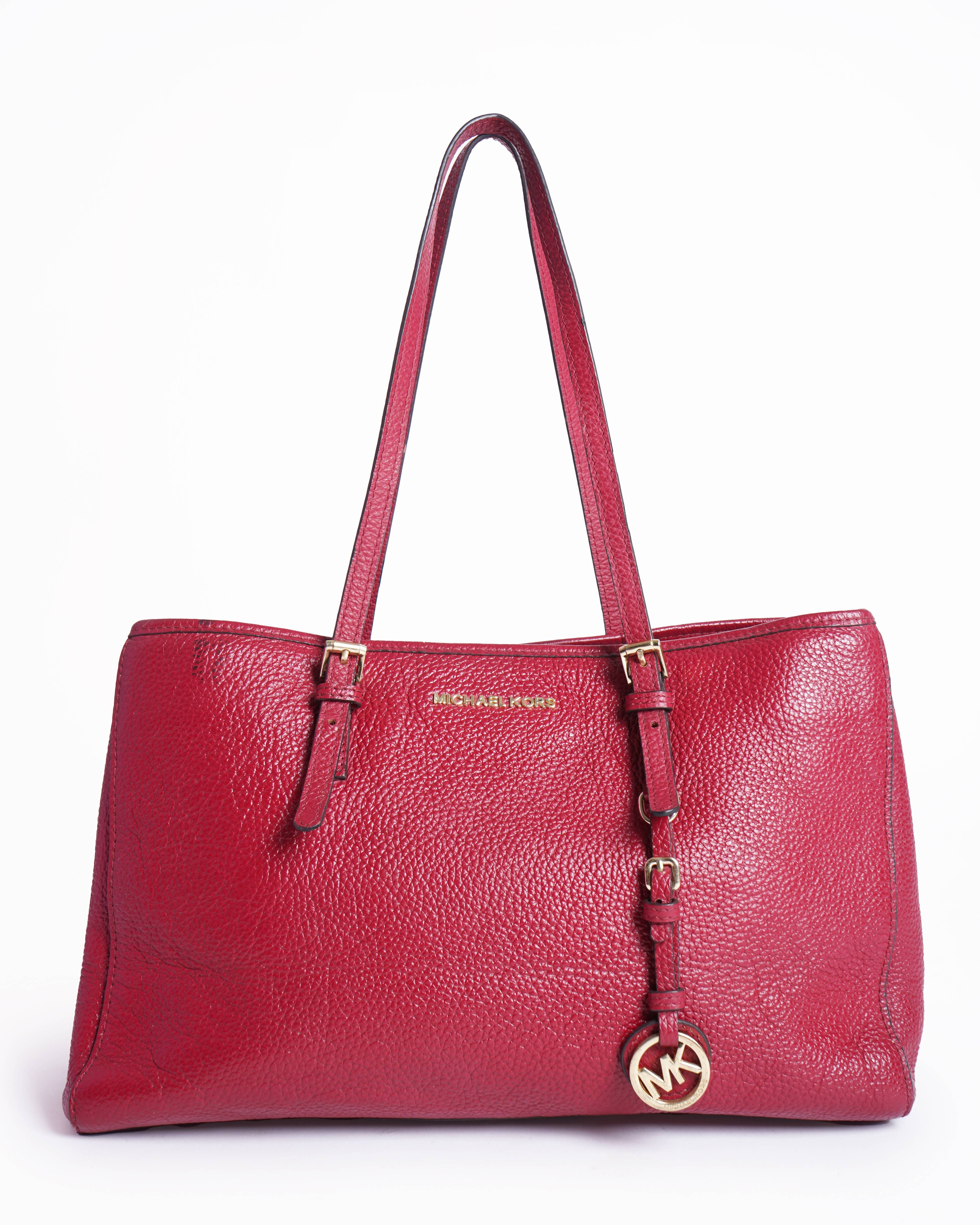 Michael Kors 
Red jet set tote