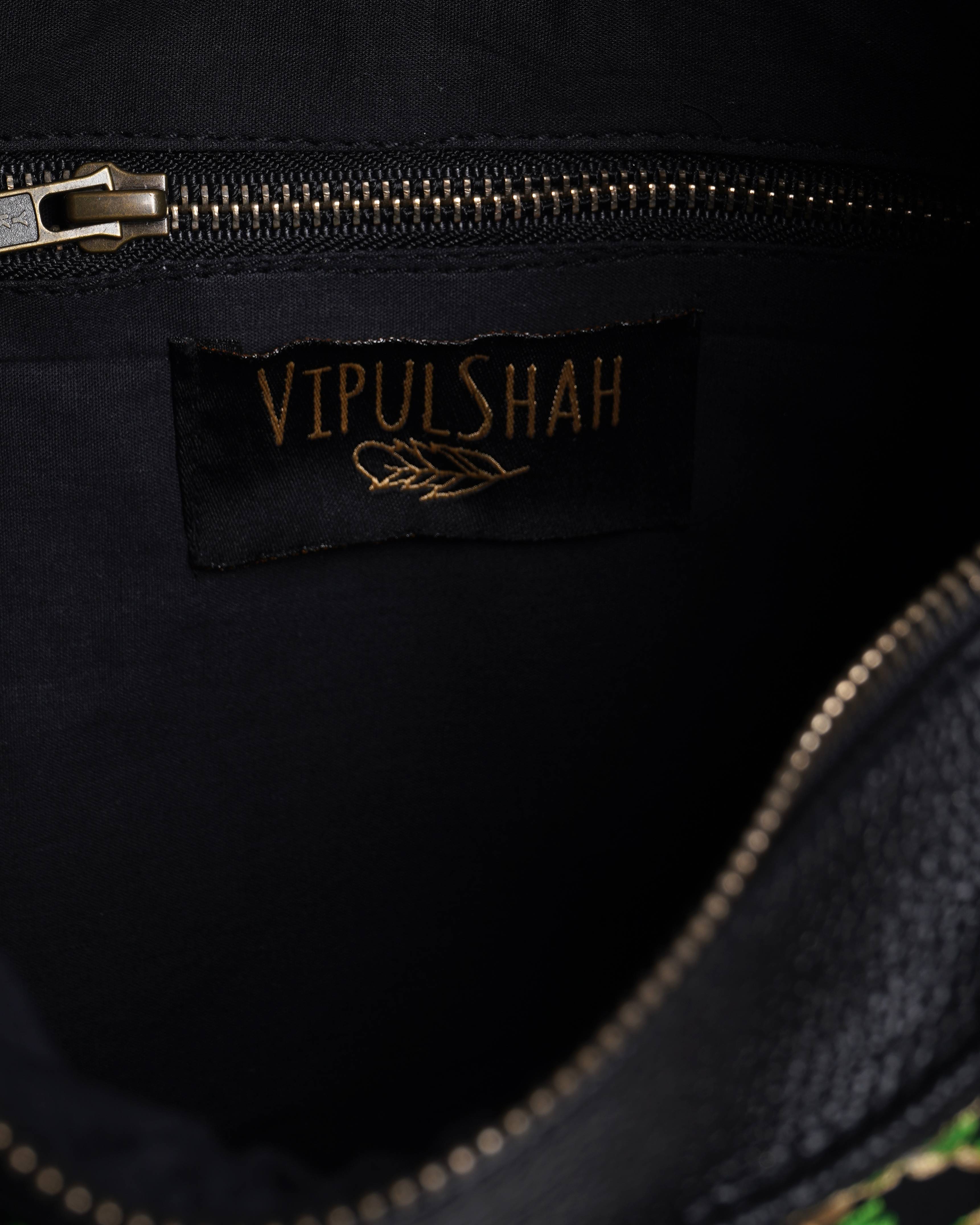 New Vipul shah Afia Multicolour Embroidered Tote Bag