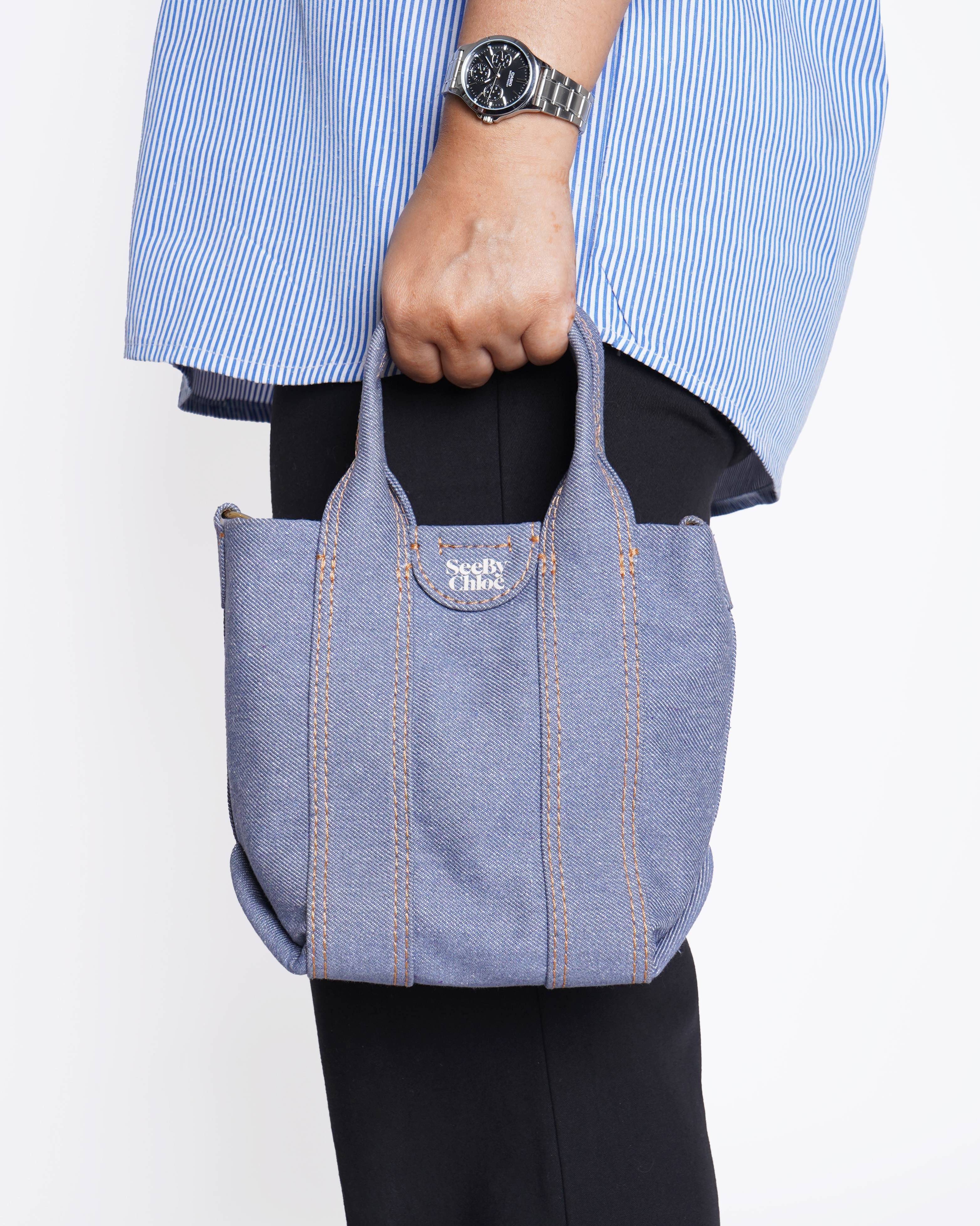 See By Chloé Blue Denim Crossbody Bag