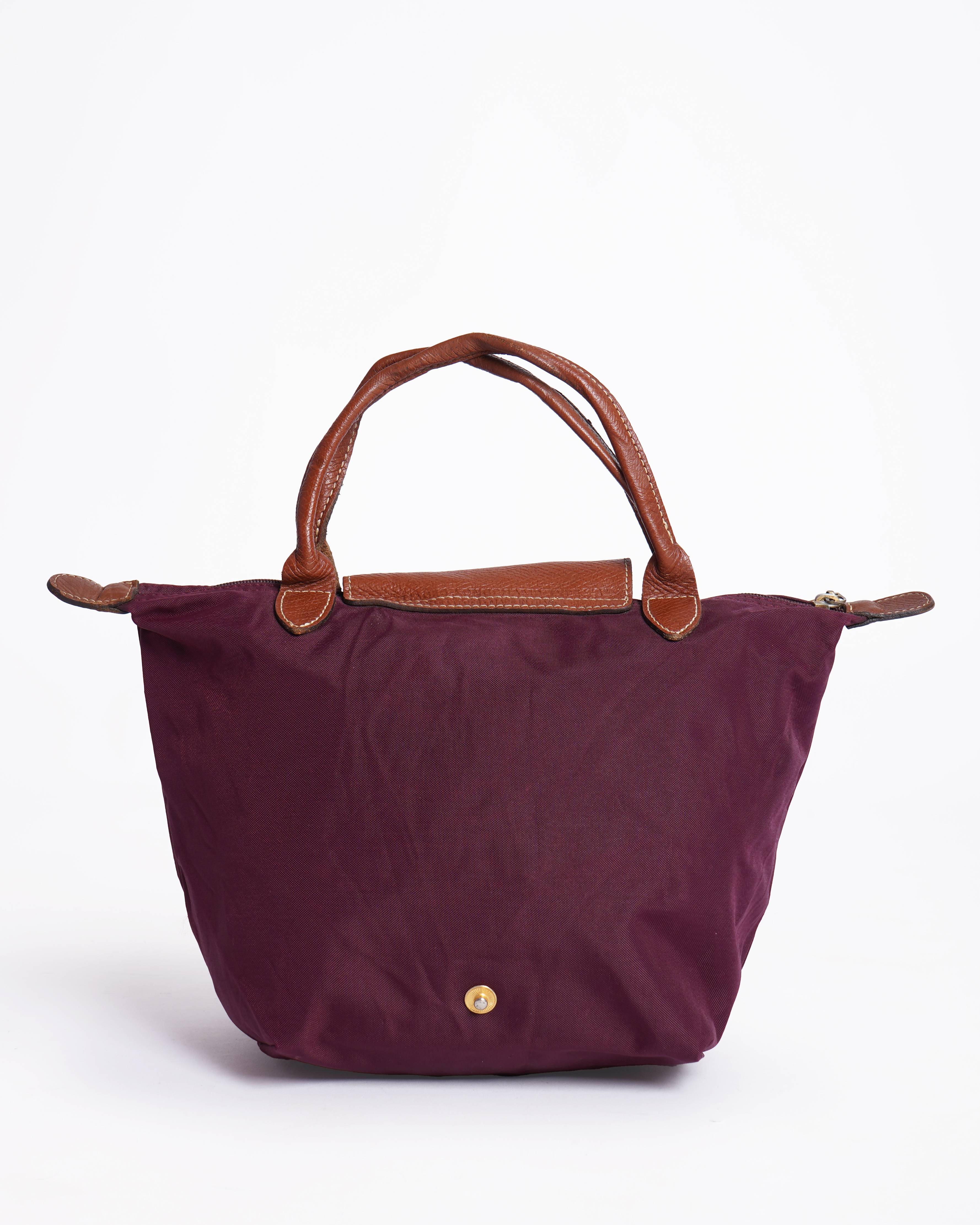 Longchamp Le Pliage Tote Bag in burgundy
