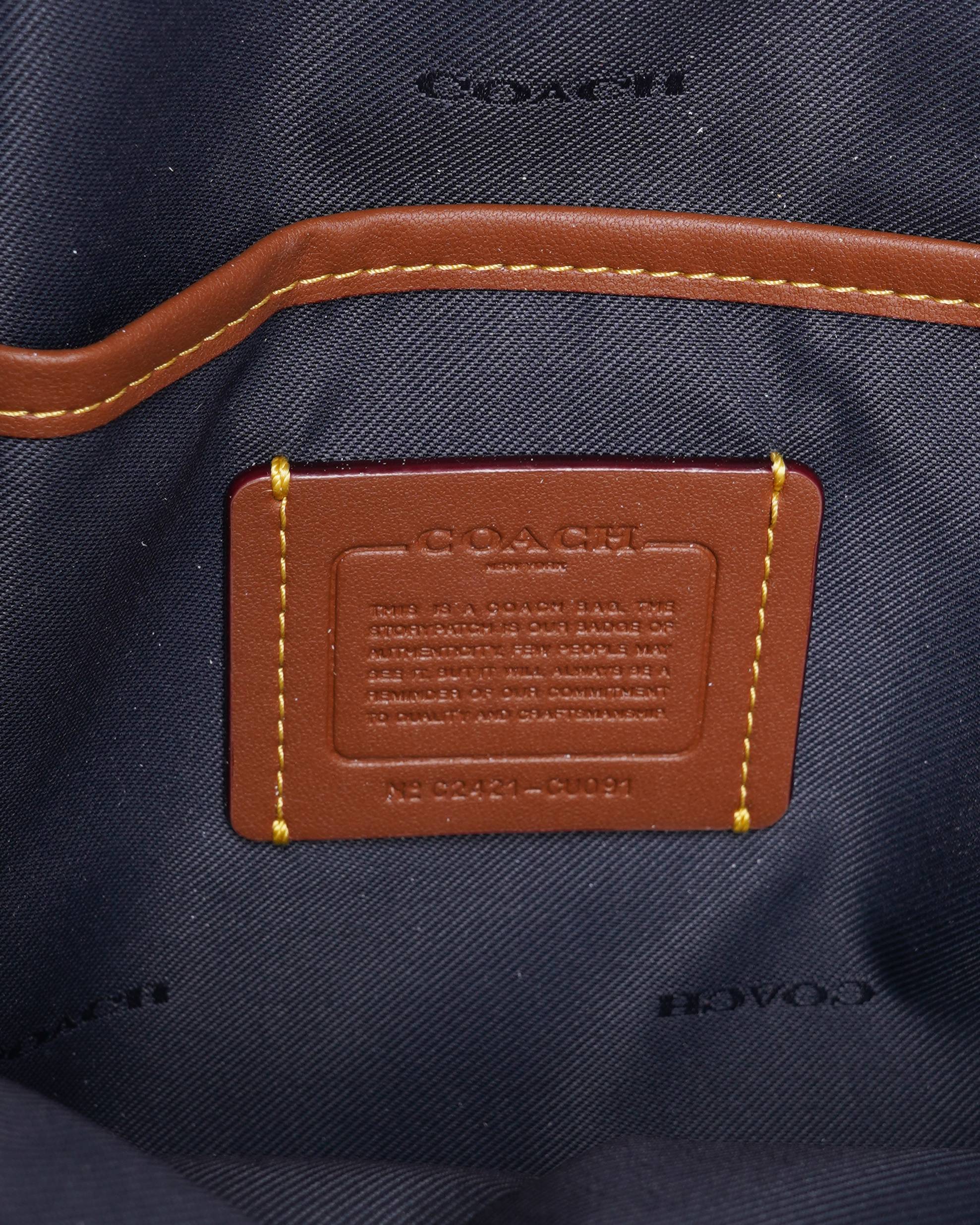 New Coach charter backpack with tie dye print