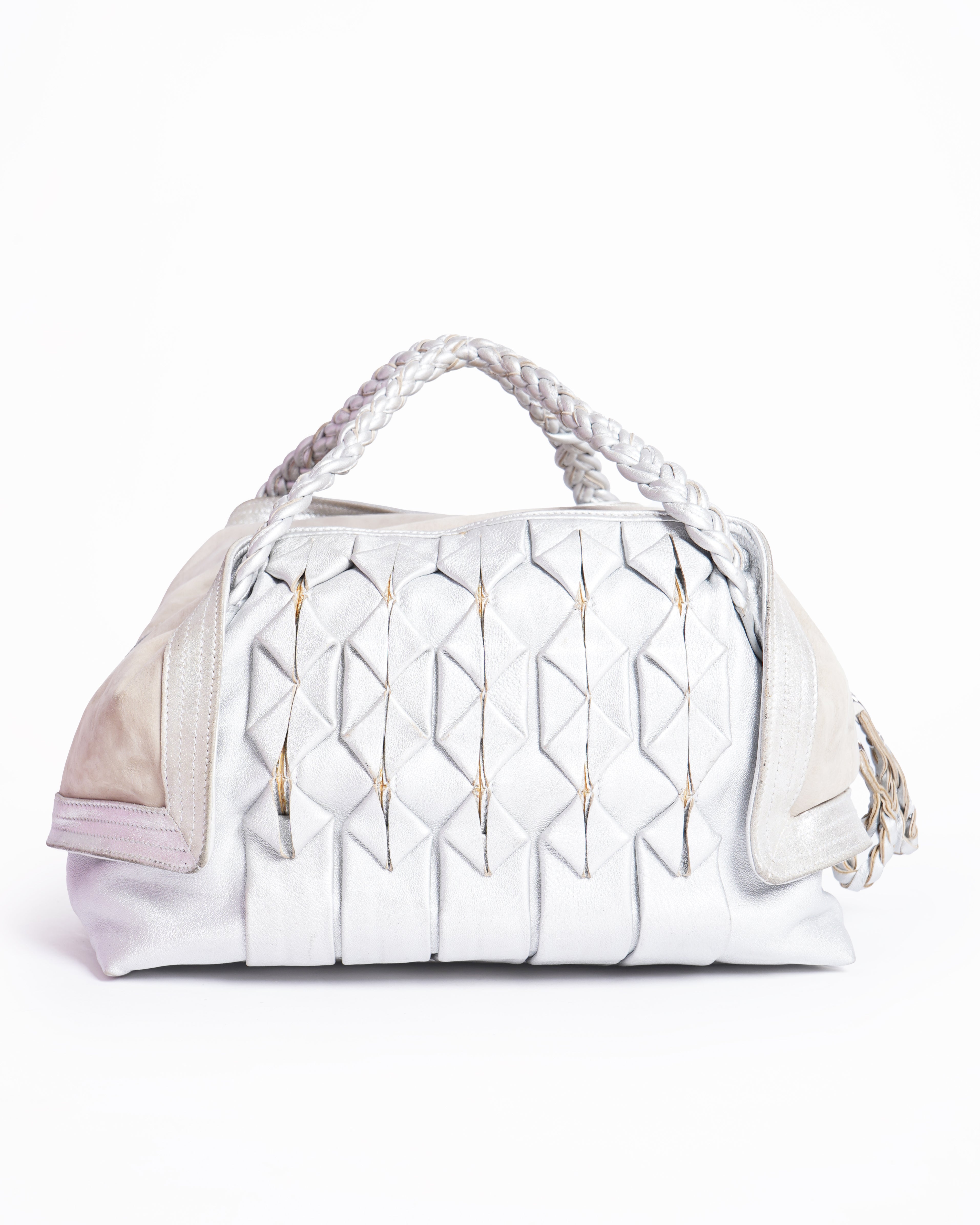 Salvatore Ferragamo Silver Handbag