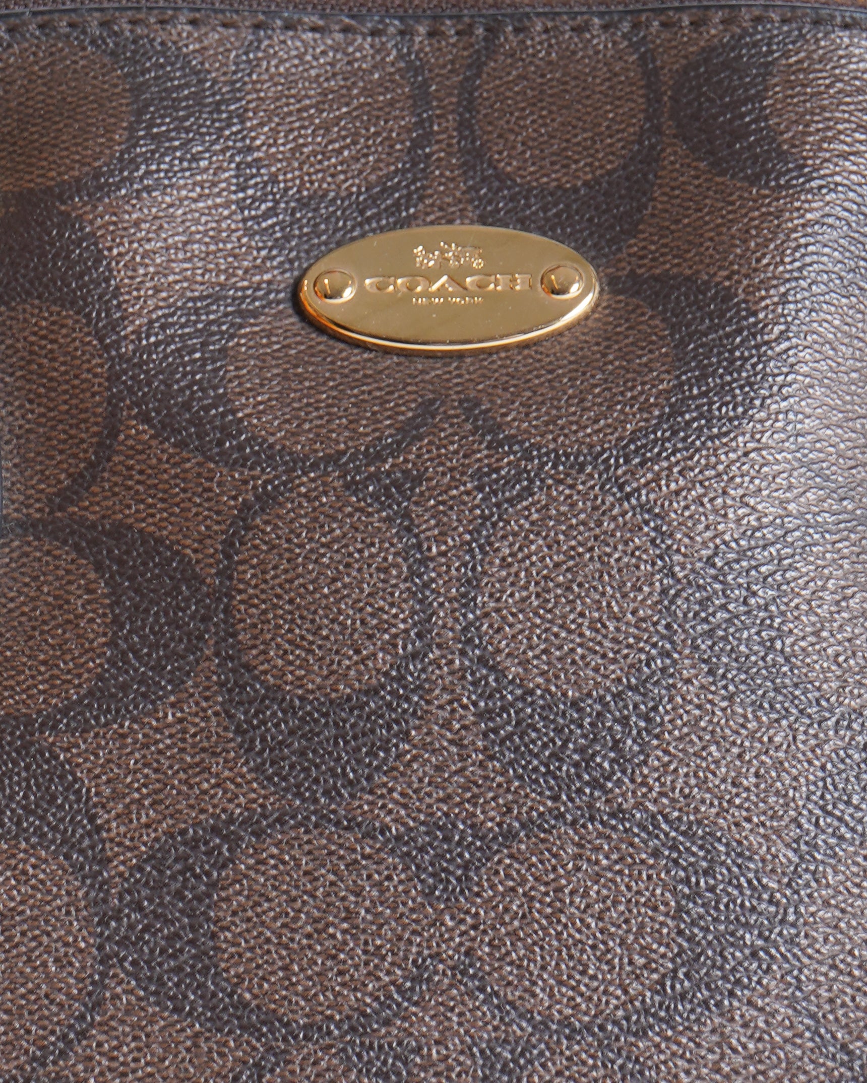 Coach Signature cora domed satchel handbag