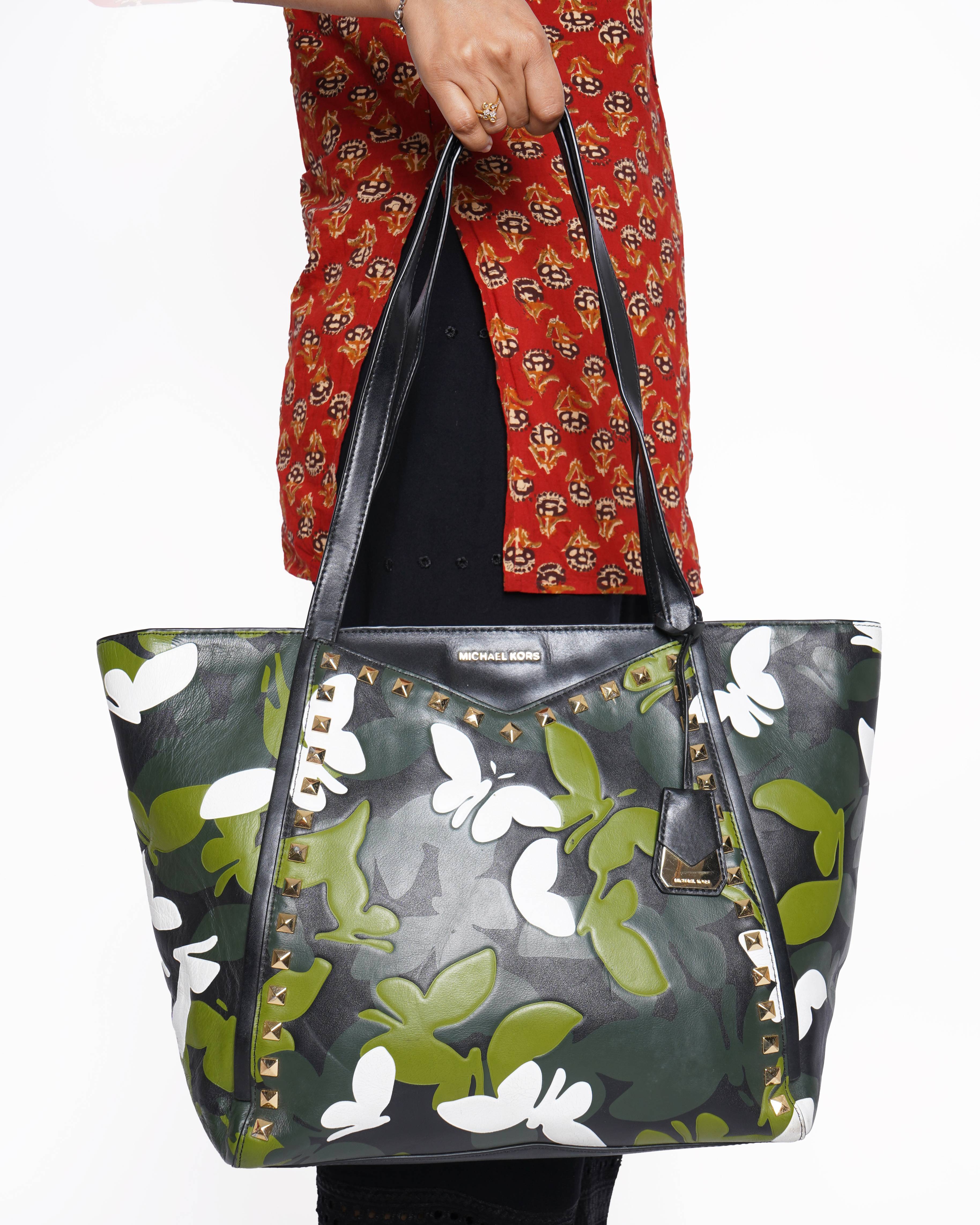 Michael kors
Whitney Large Butterfly Camo Leather Tote Bag