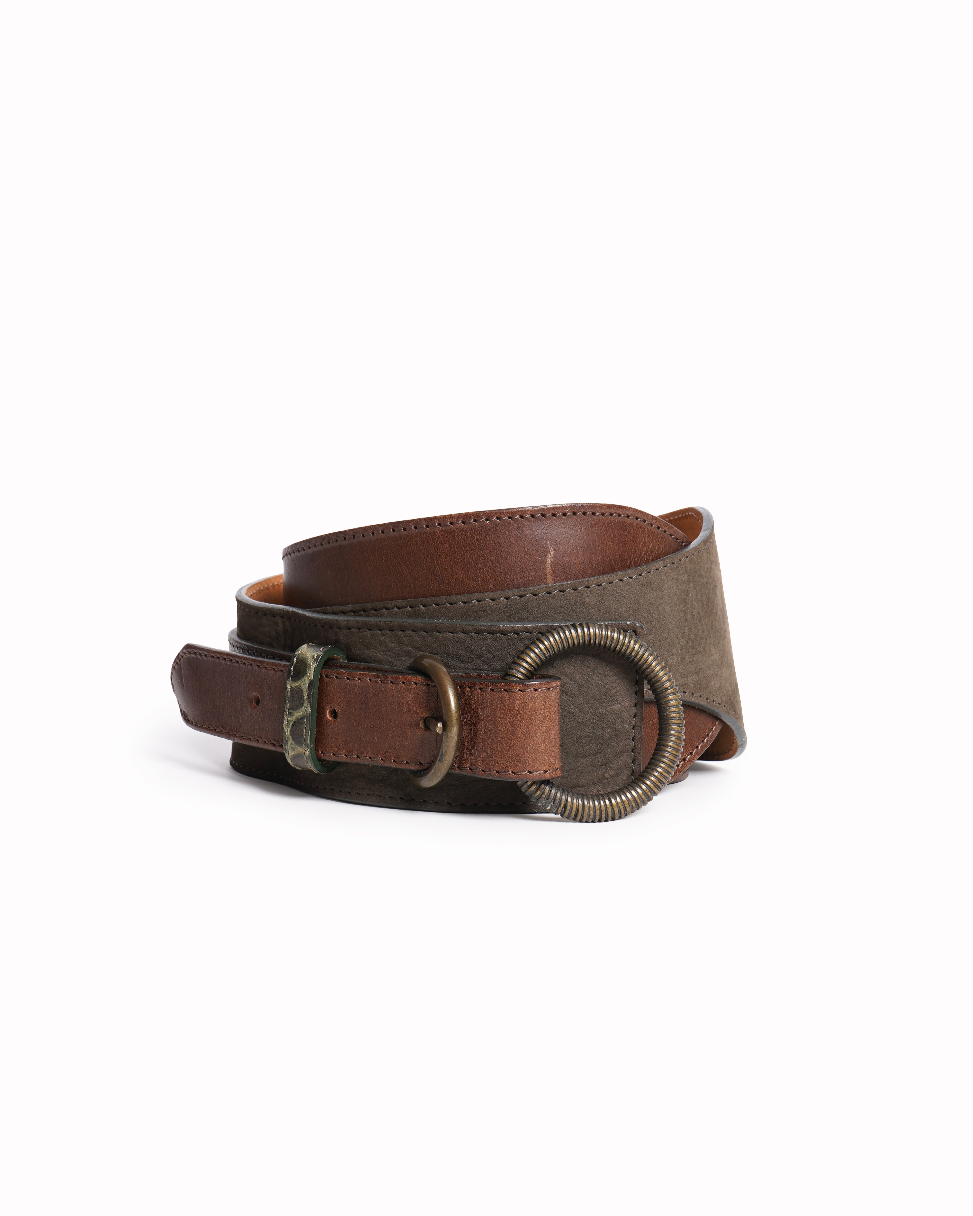 Etro brown leather belt